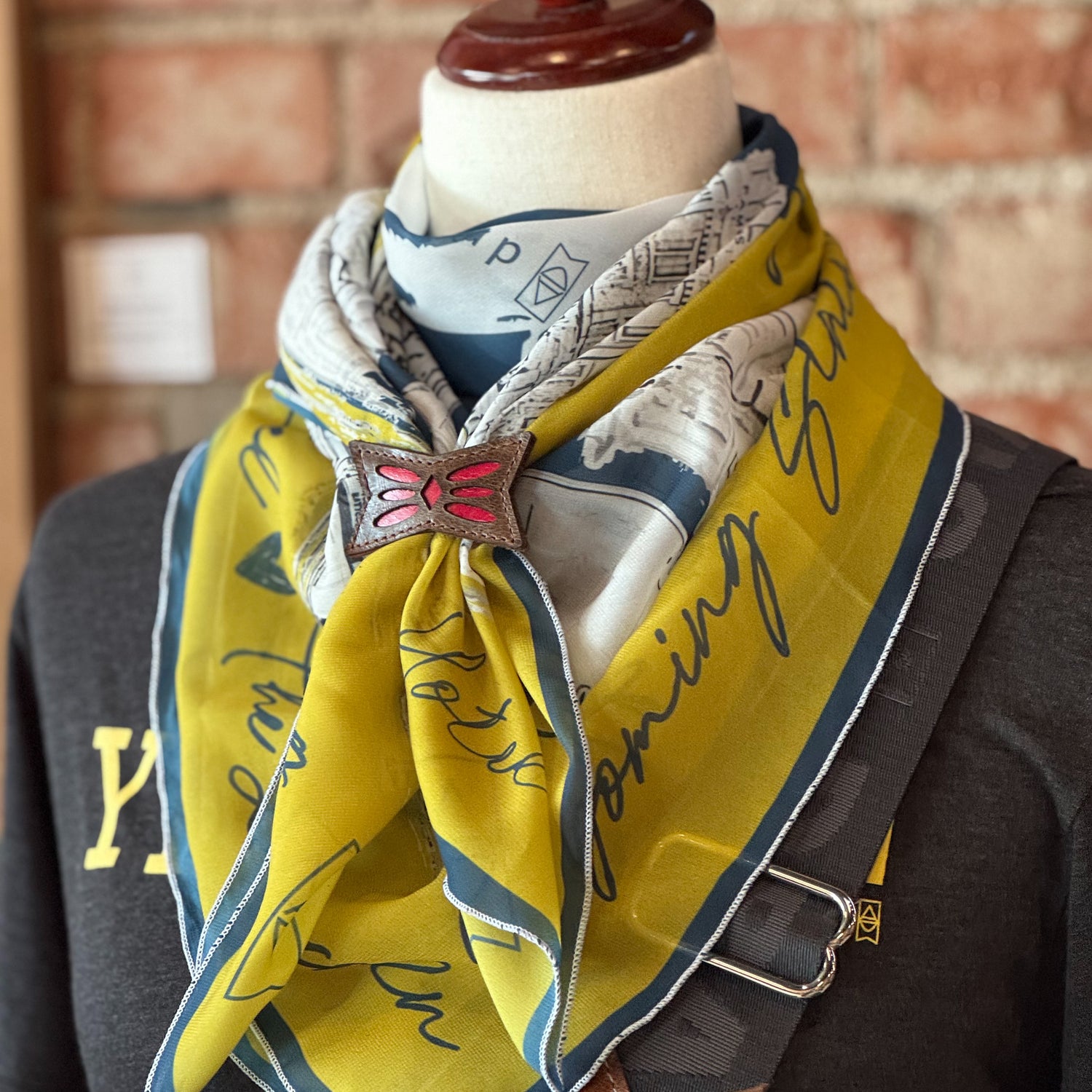 Butterfly Scarf Bolo Slide