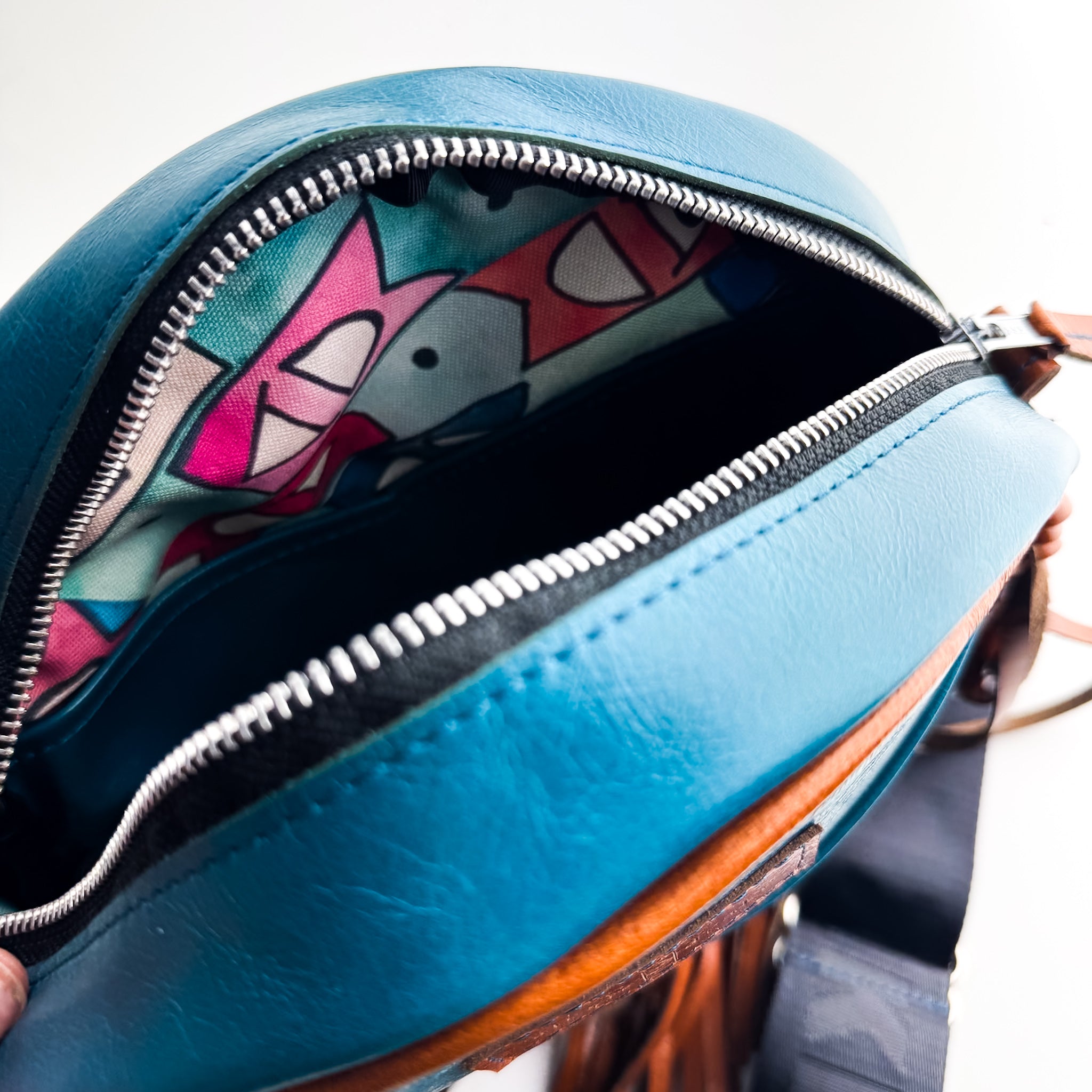 Rodeo Collection | Flicka Crossbody | Turquoise + Whiskey