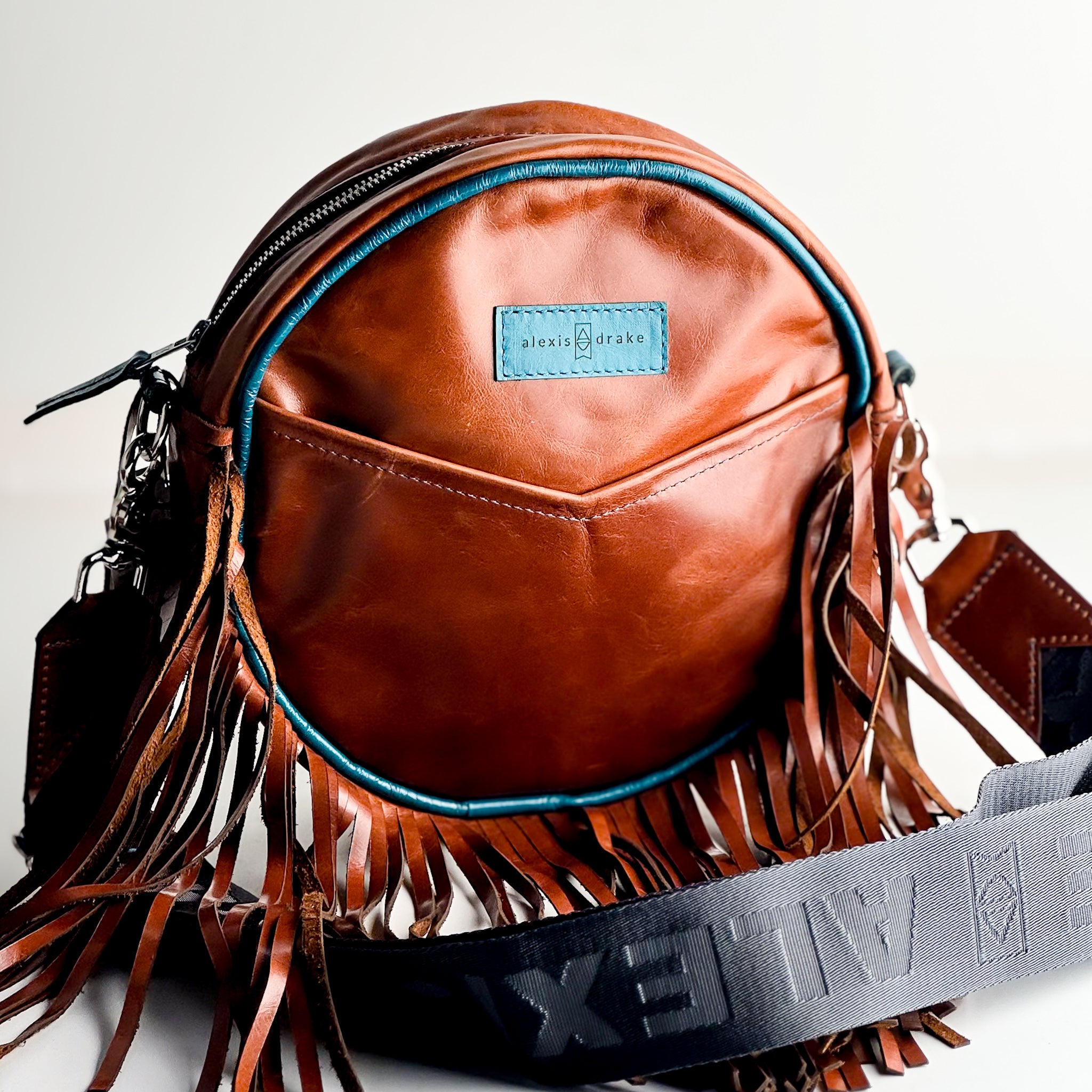 Rodeo Collection | Flicka Crossbody | Whiskey + Turquoise