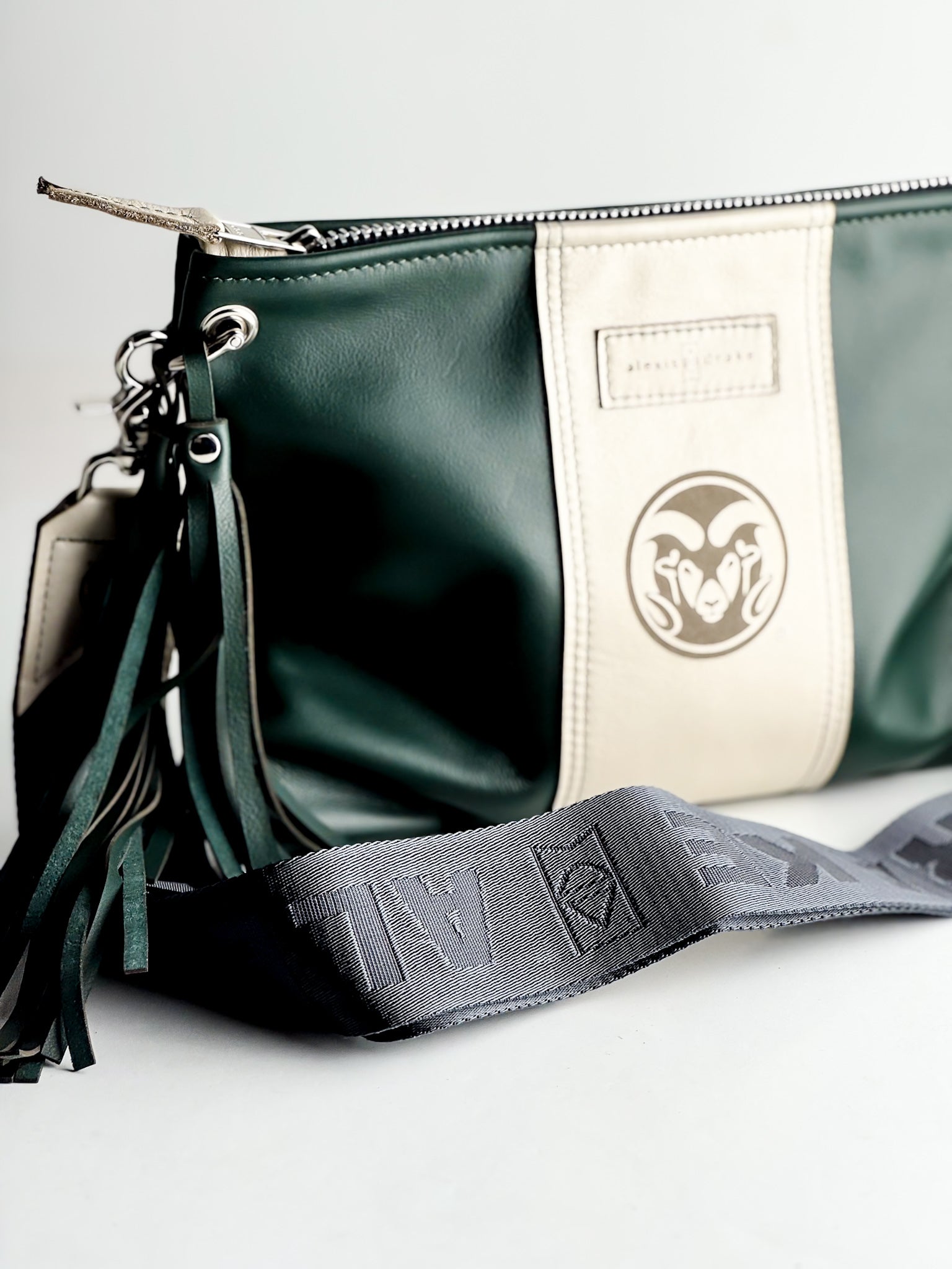 CSU Ram Collection | Jackie Crossbody | Forest + Platinum