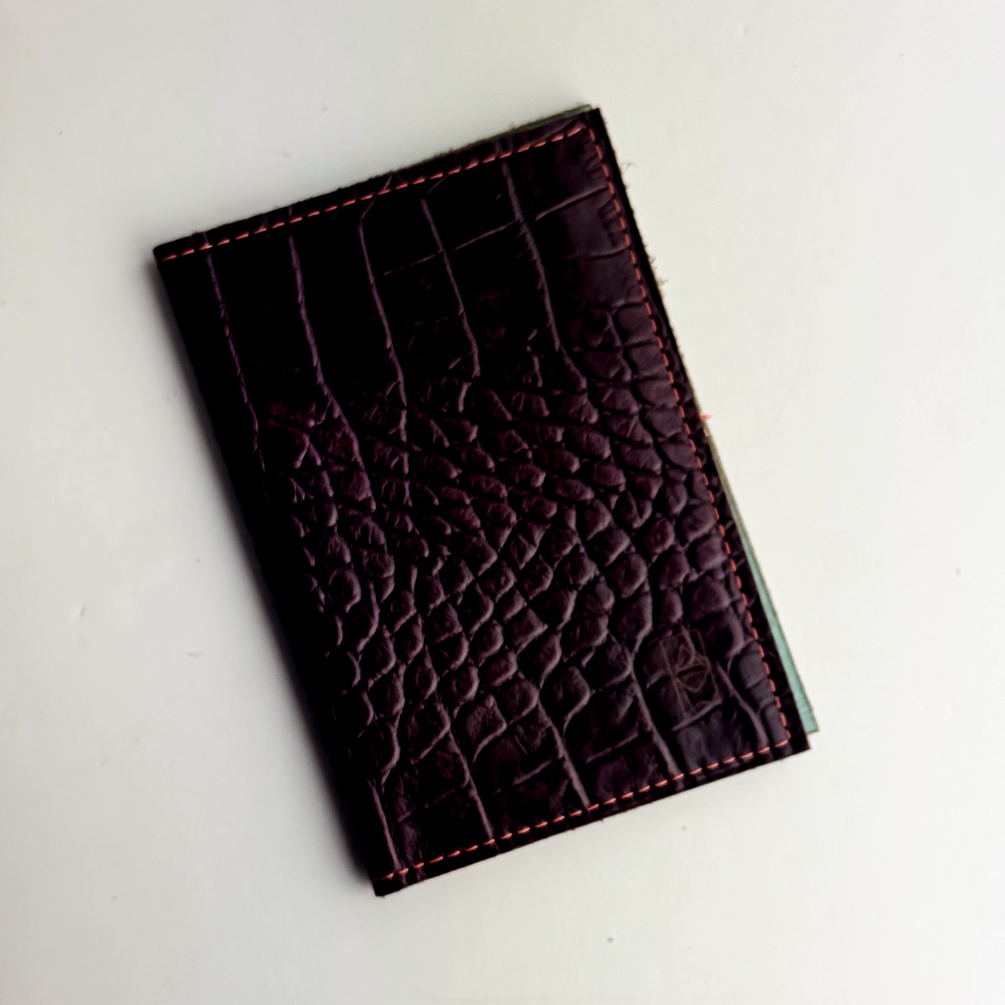 Autumn Reverie Collection | Passport Capsule Wallet | Plum Croc