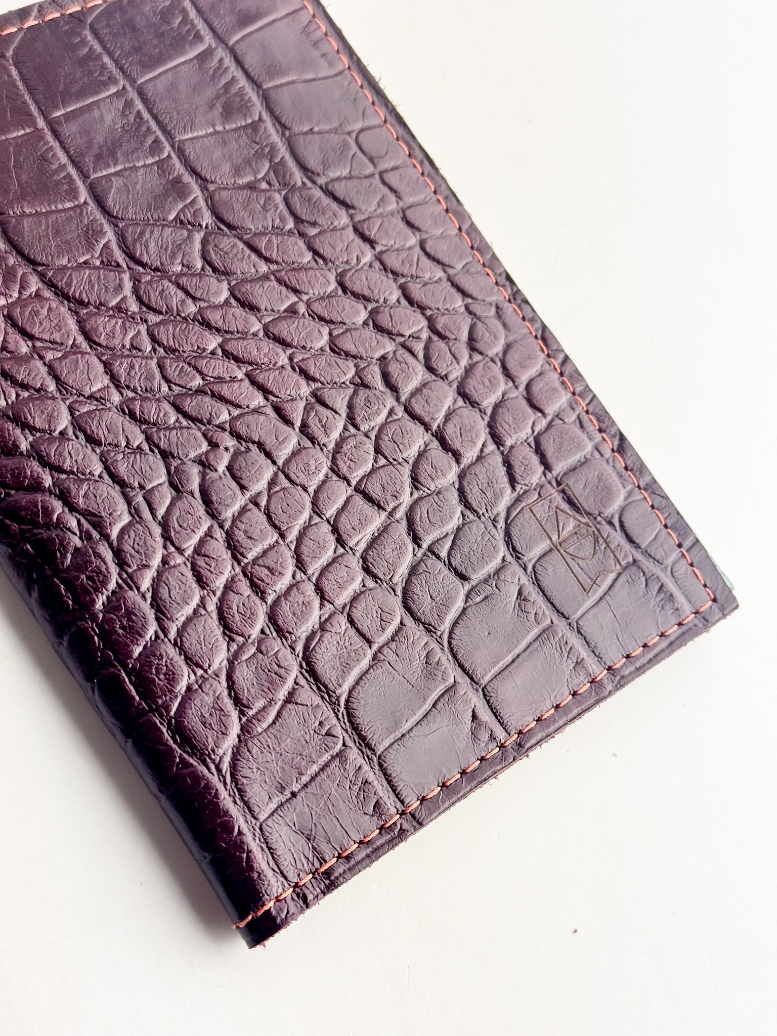 Autumn Reverie Collection | Passport Capsule Wallet | Plum Croc