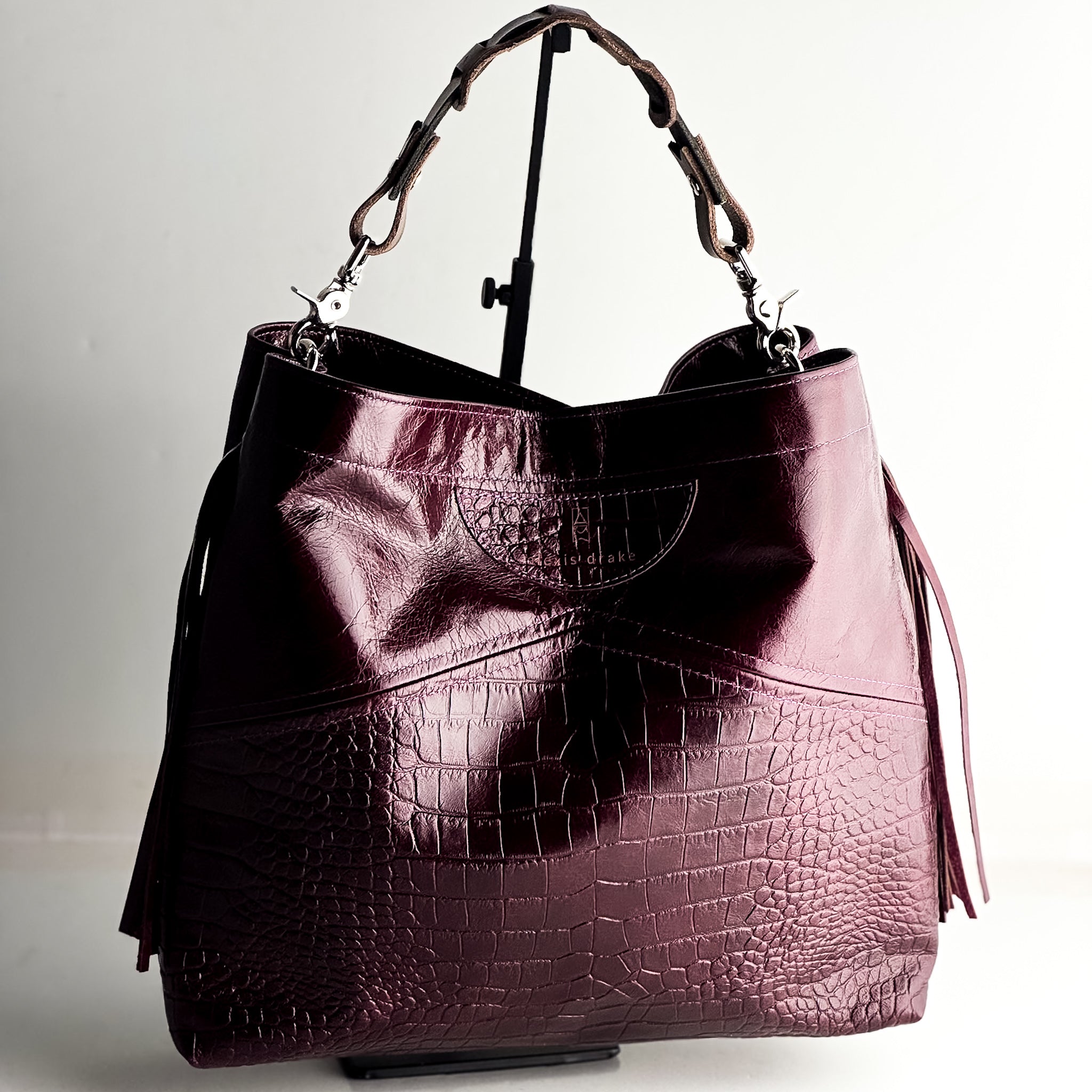 Autumn Reverie Collection | Eleanor Shoulder Tote | Plum + Plum Croc