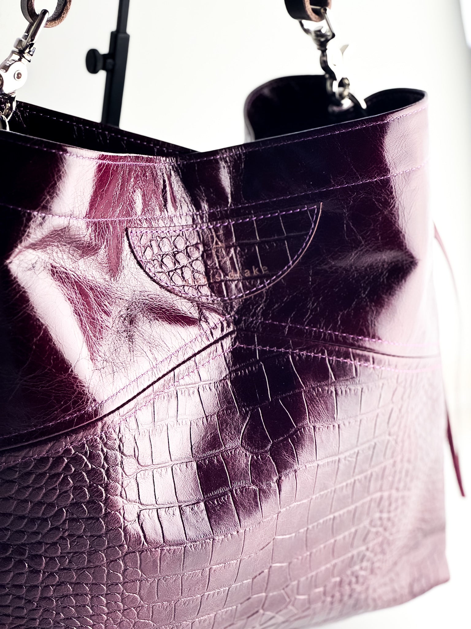 Autumn Reverie Collection | Eleanor Shoulder Tote | Plum + Plum Croc