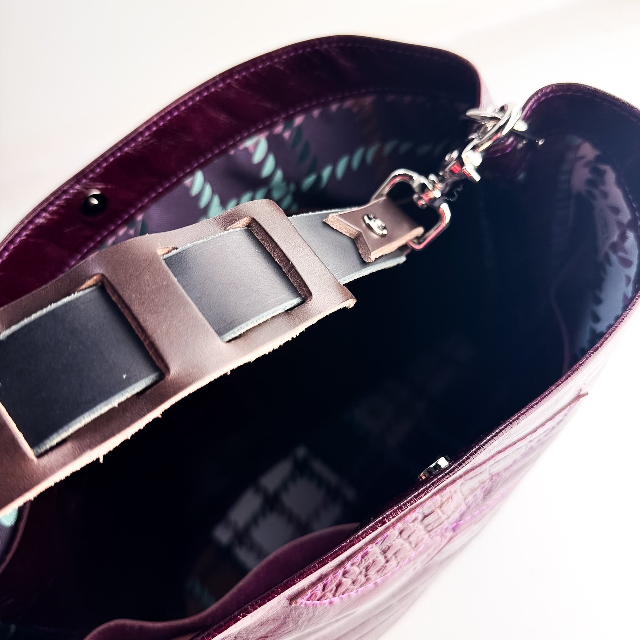 Autumn Reverie Collection | Eleanor Shoulder Tote | Plum + Plum Croc