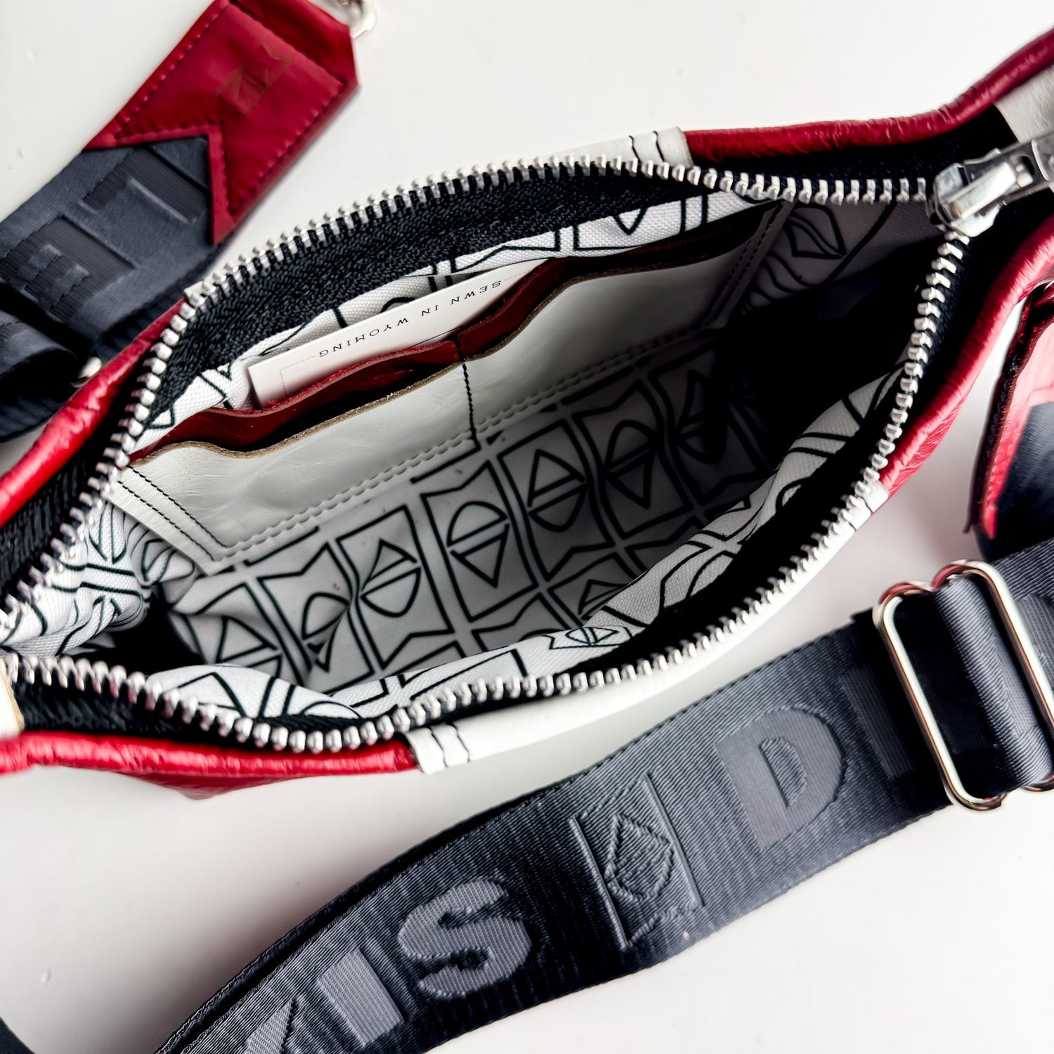 Tribe Collection | Penelope Crossbody | Ruby + White