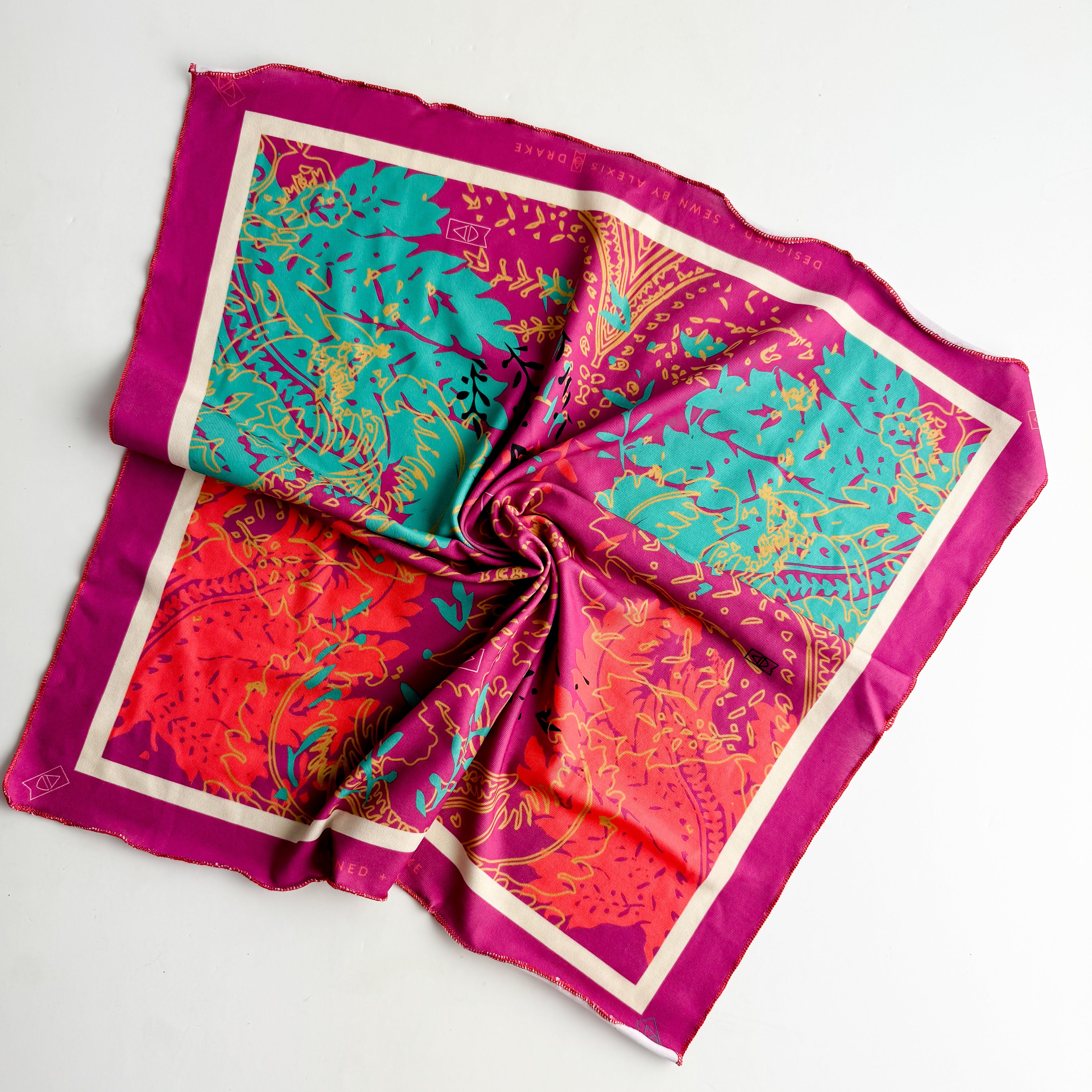 Bandana | Pink Paisley Jersey Knit