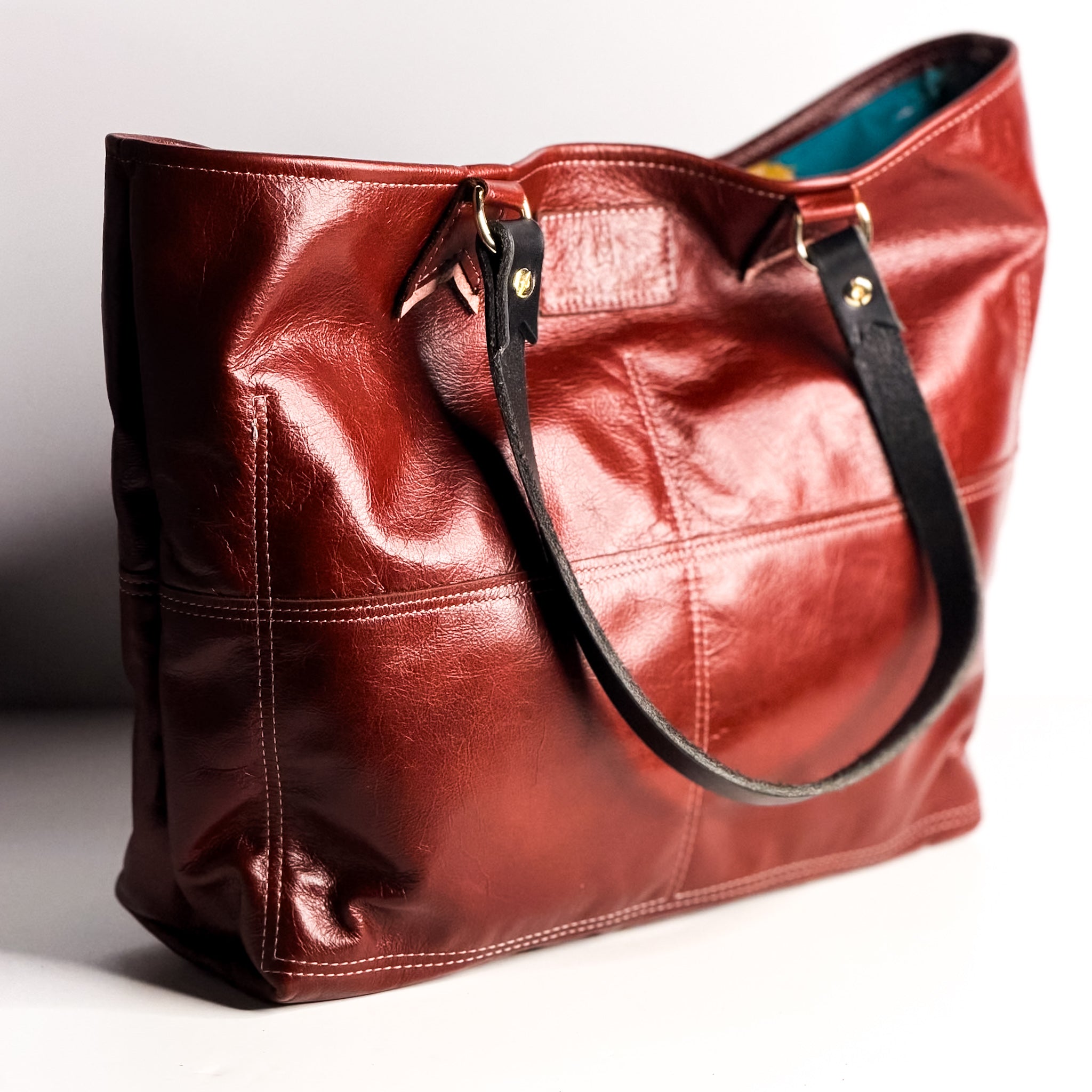 Open Range Collection | 9 to 5 Shoulder Tote | Rust