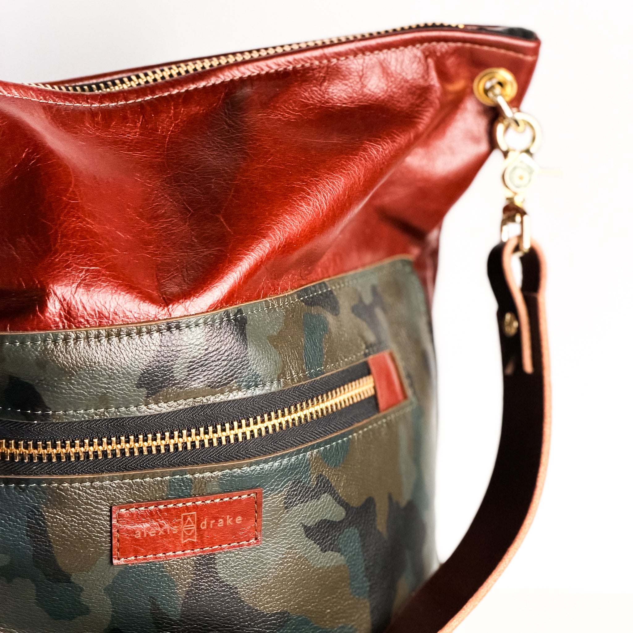 Open Range Collection | Backpack Shoulder Tote | Rust + Camo