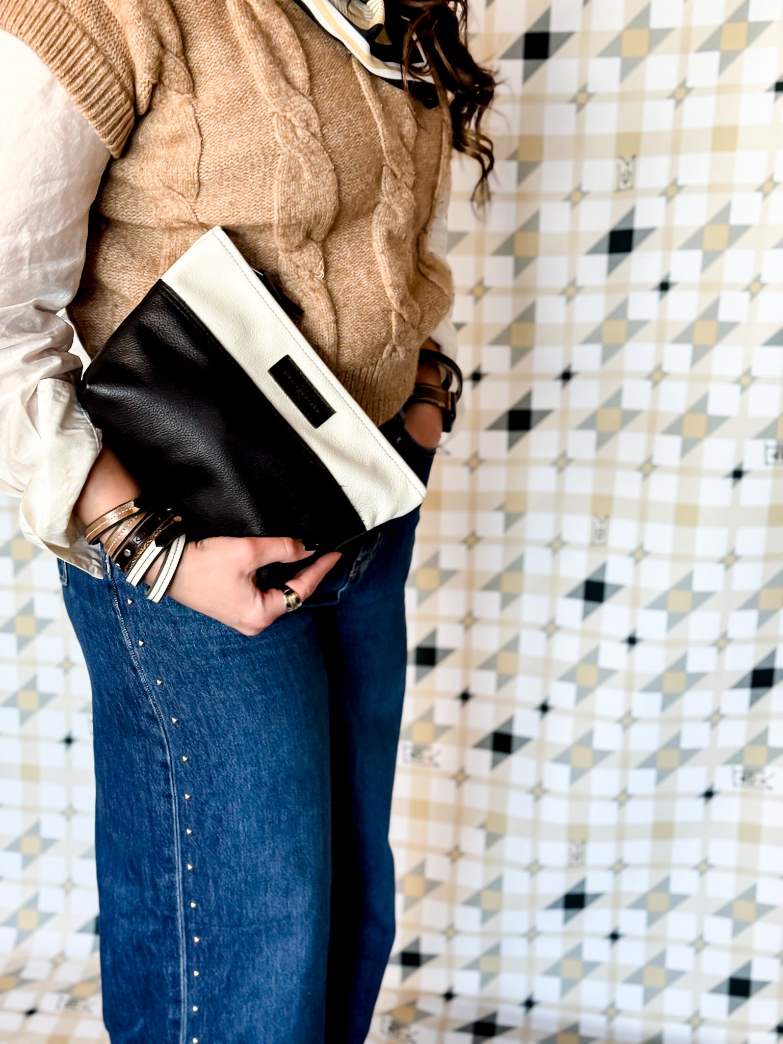 Blank Canvas Collection | Carry More Clutch | Gallery White + Pebble Ink
