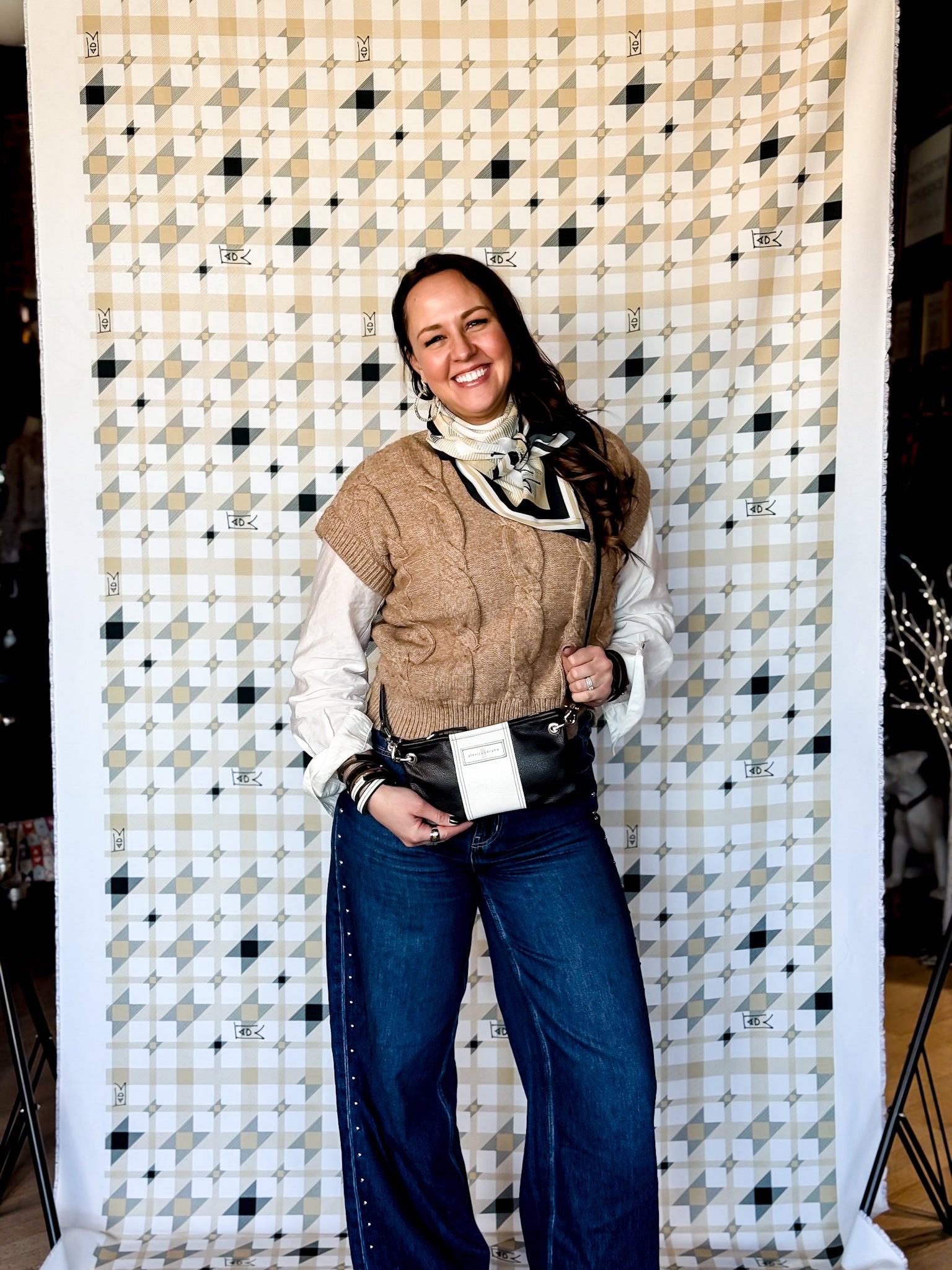 Blank Canvas Collection | Rainbow Belt Bag Clutch + Crossbody | Pebble Ink