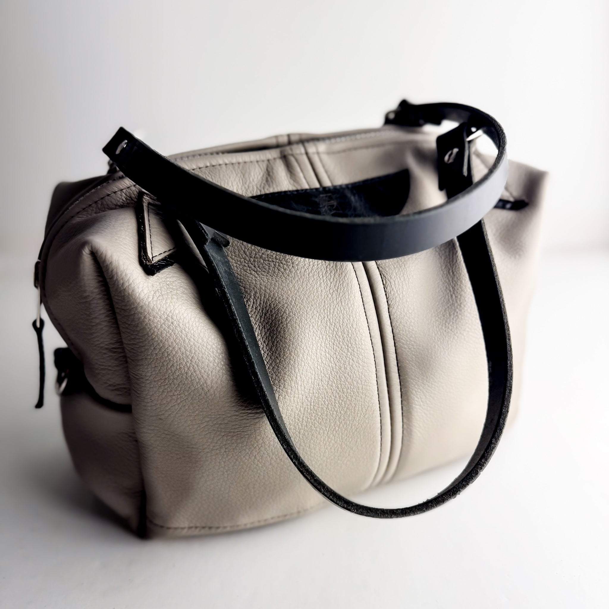 Everyday Collection | Ruthie Satchel + Shoulder Tote | Stone Gray