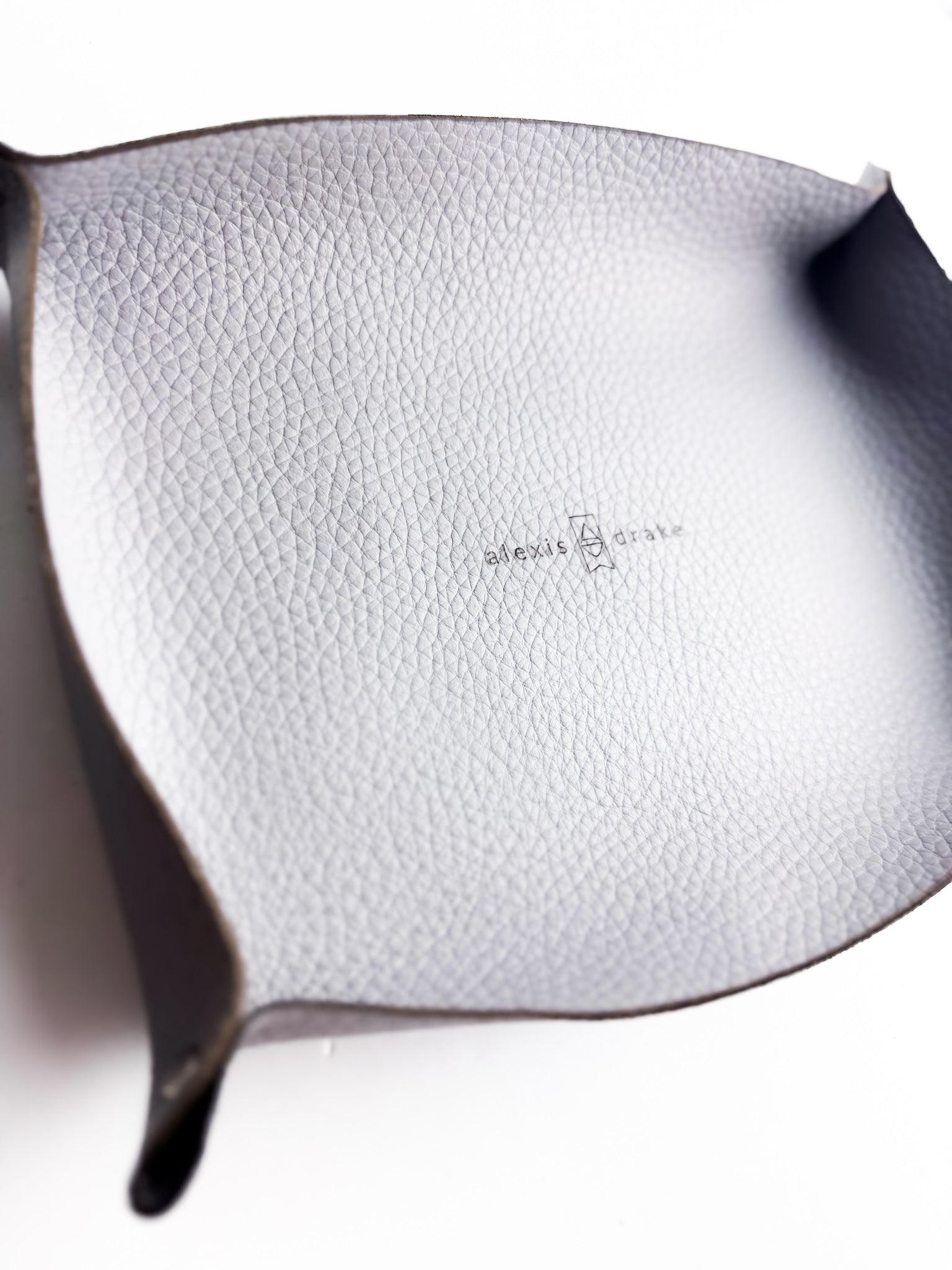 Home Collection | Leather Trays | Gray Pebble