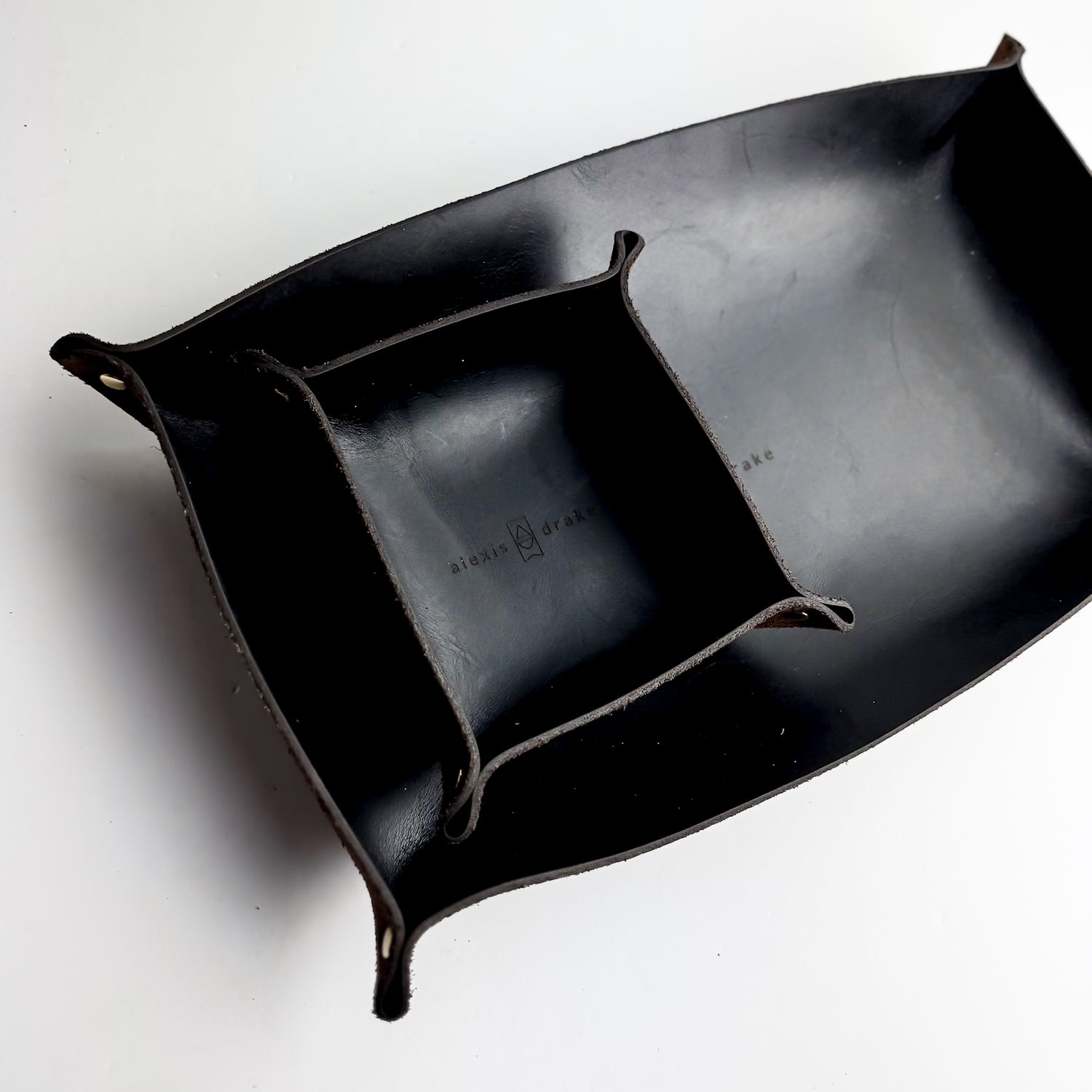 Home Collection | Leather Trays | Dark Brown