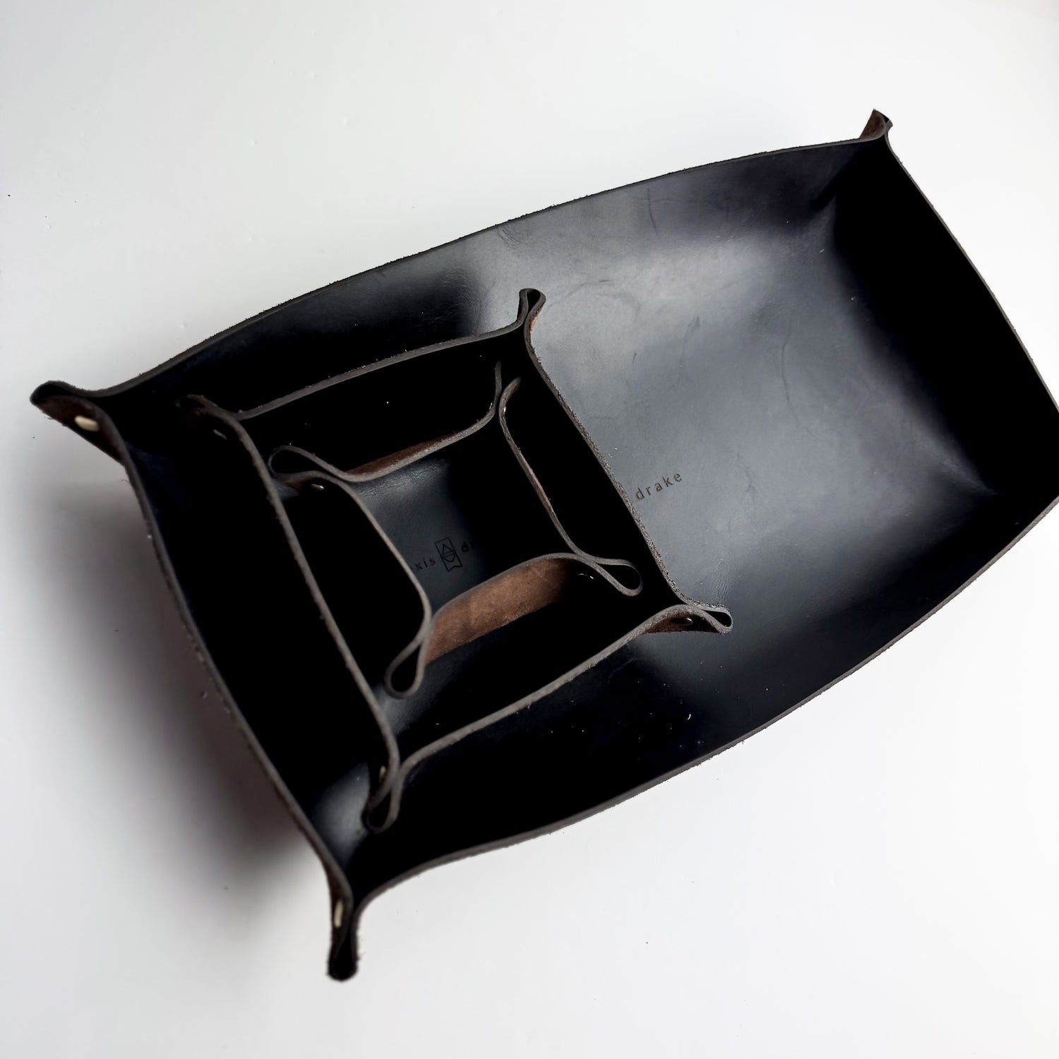 Home Collection | Leather Trays | Dark Brown