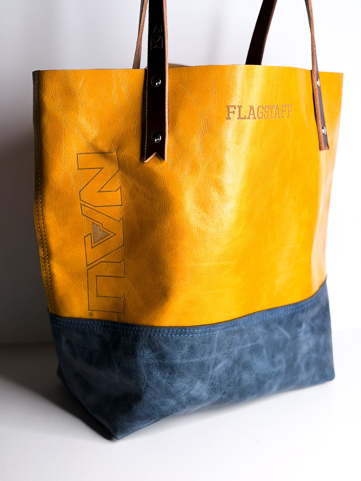 Northern Arizona University Collection | Market Tote | Mustard + Navy