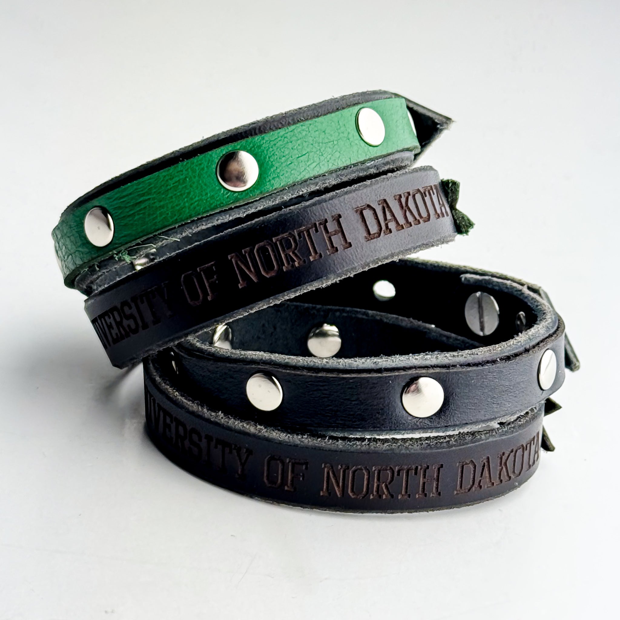 University of North Dakota | Jewelry | Leather Wrap Bracelet | Various