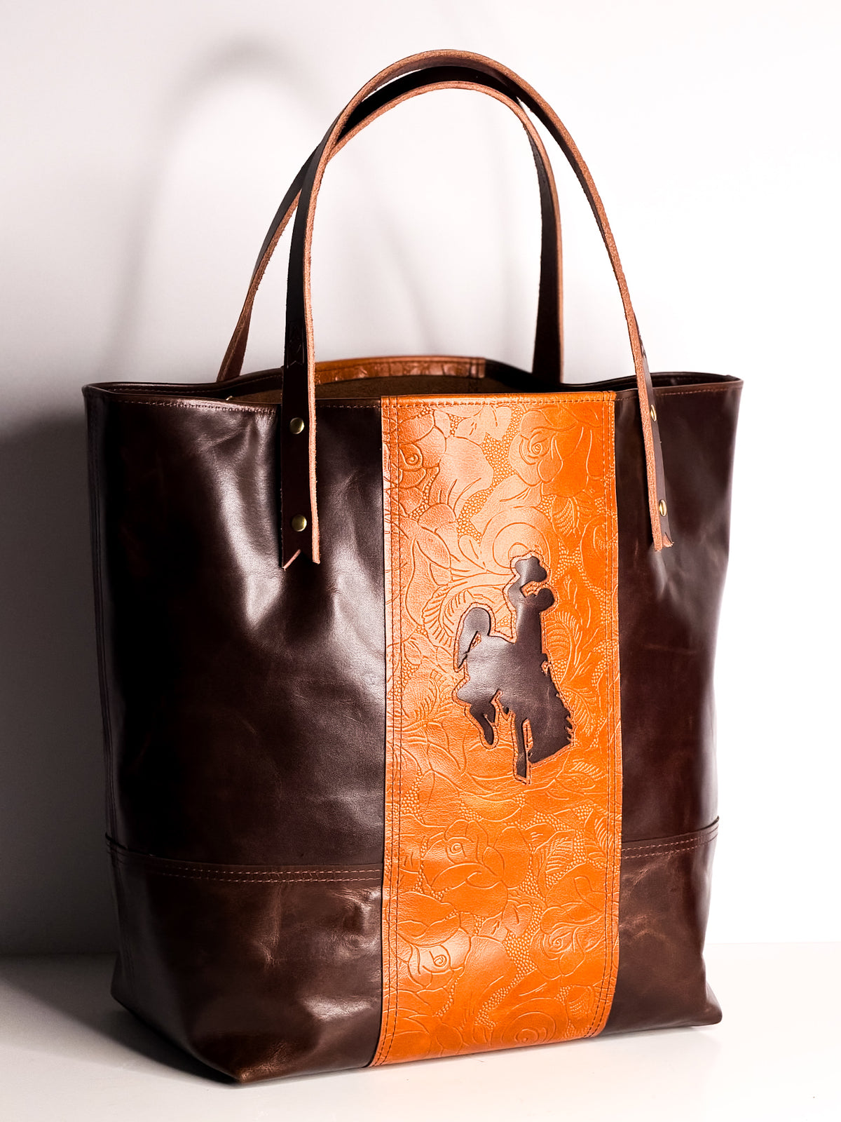 Steamboat Collection | Market Tote | Gold Embossed + Rocky