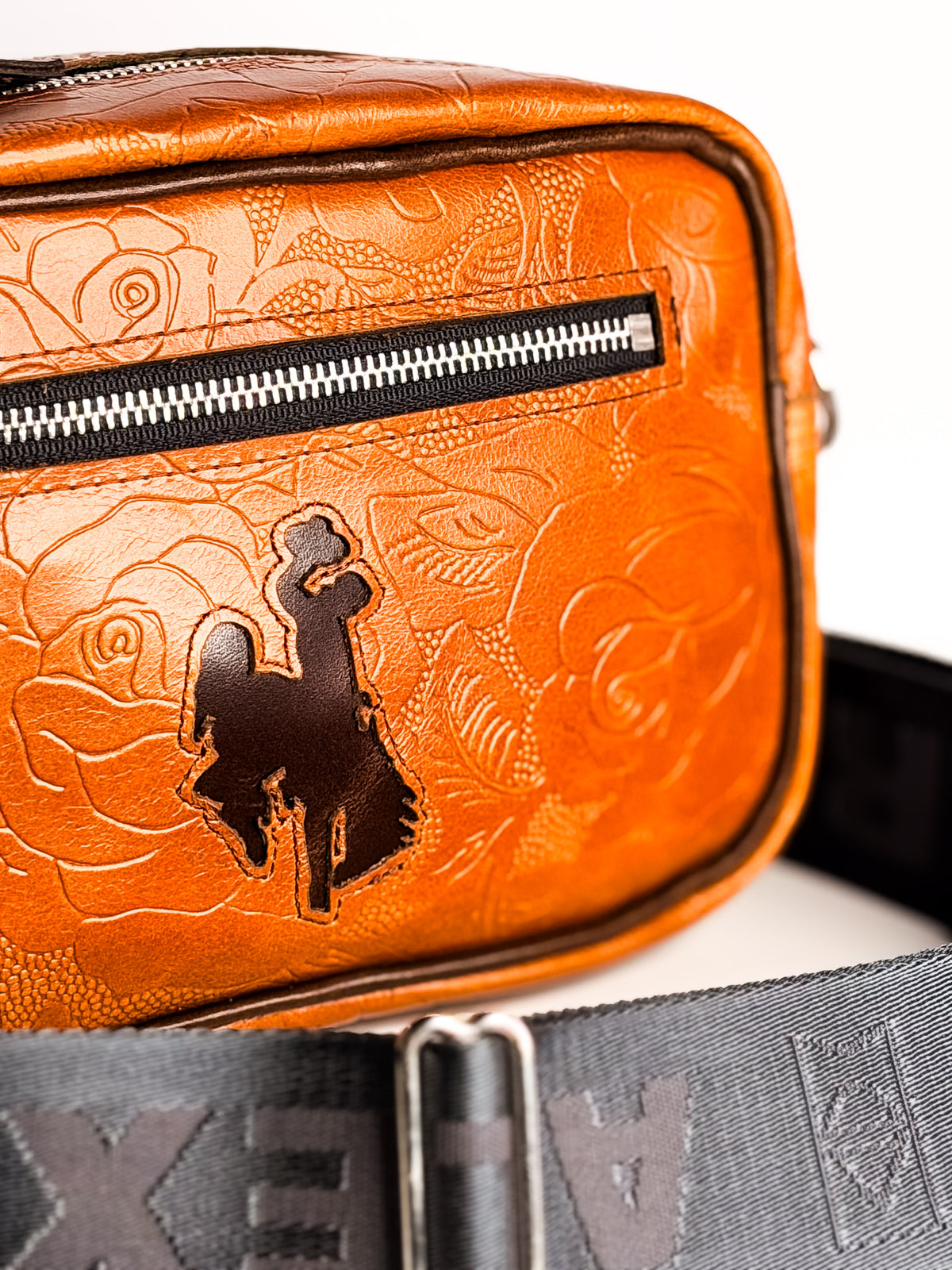 Steamboat Collection | Maeve Crossbody | Gold Embossed