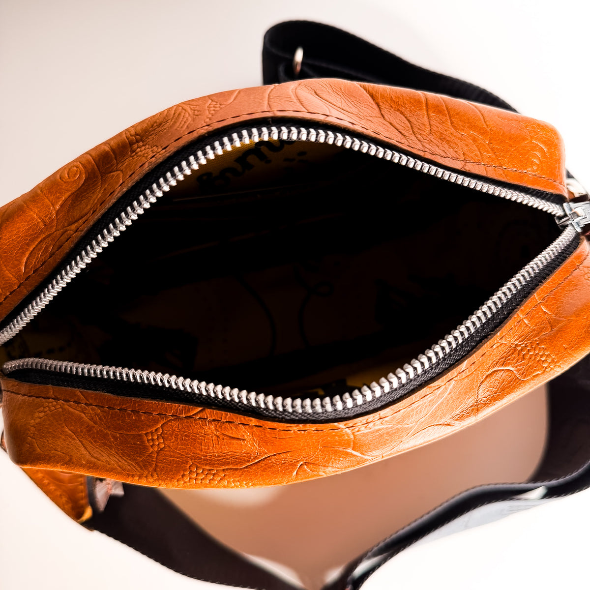 Steamboat Collection | Maeve Crossbody | Gold Embossed