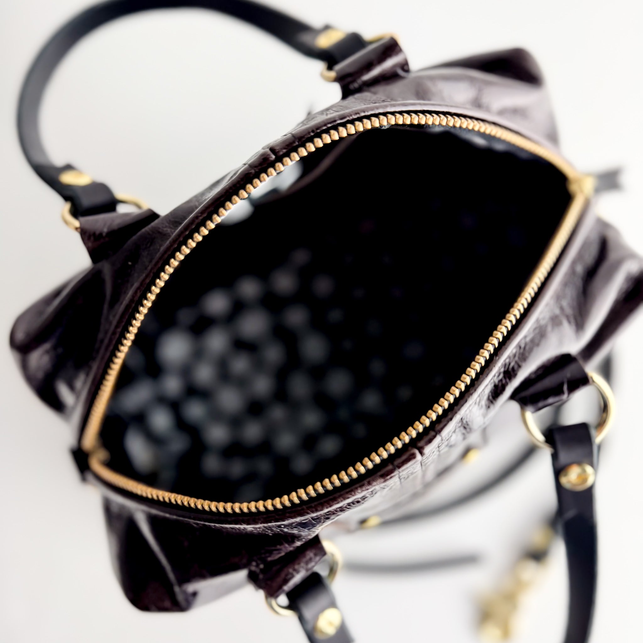 Midnight in Paris Collection | Dolly Satchel + Crossbody | Chocolate Truffle