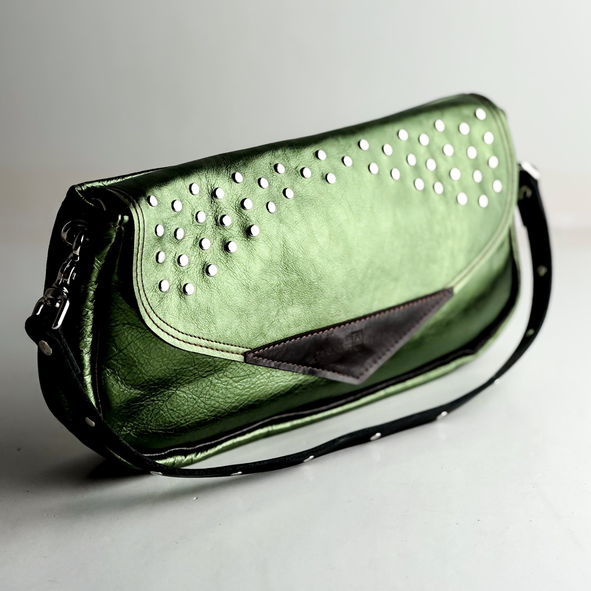 Midnight in Paris Collection | Adri Shoulder Tote | Emerald