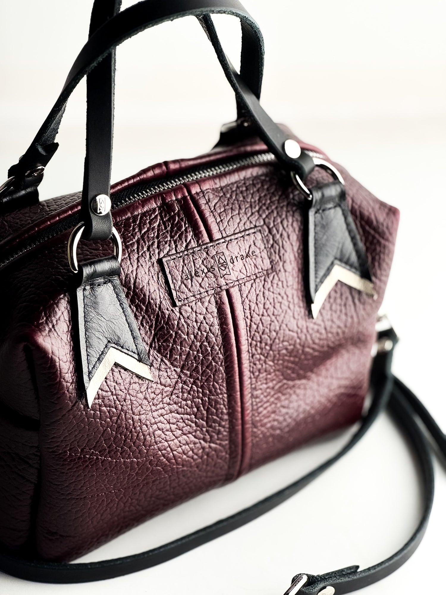 French Collection | Dolly Satchel + Crossbody | Rugged Burgundy