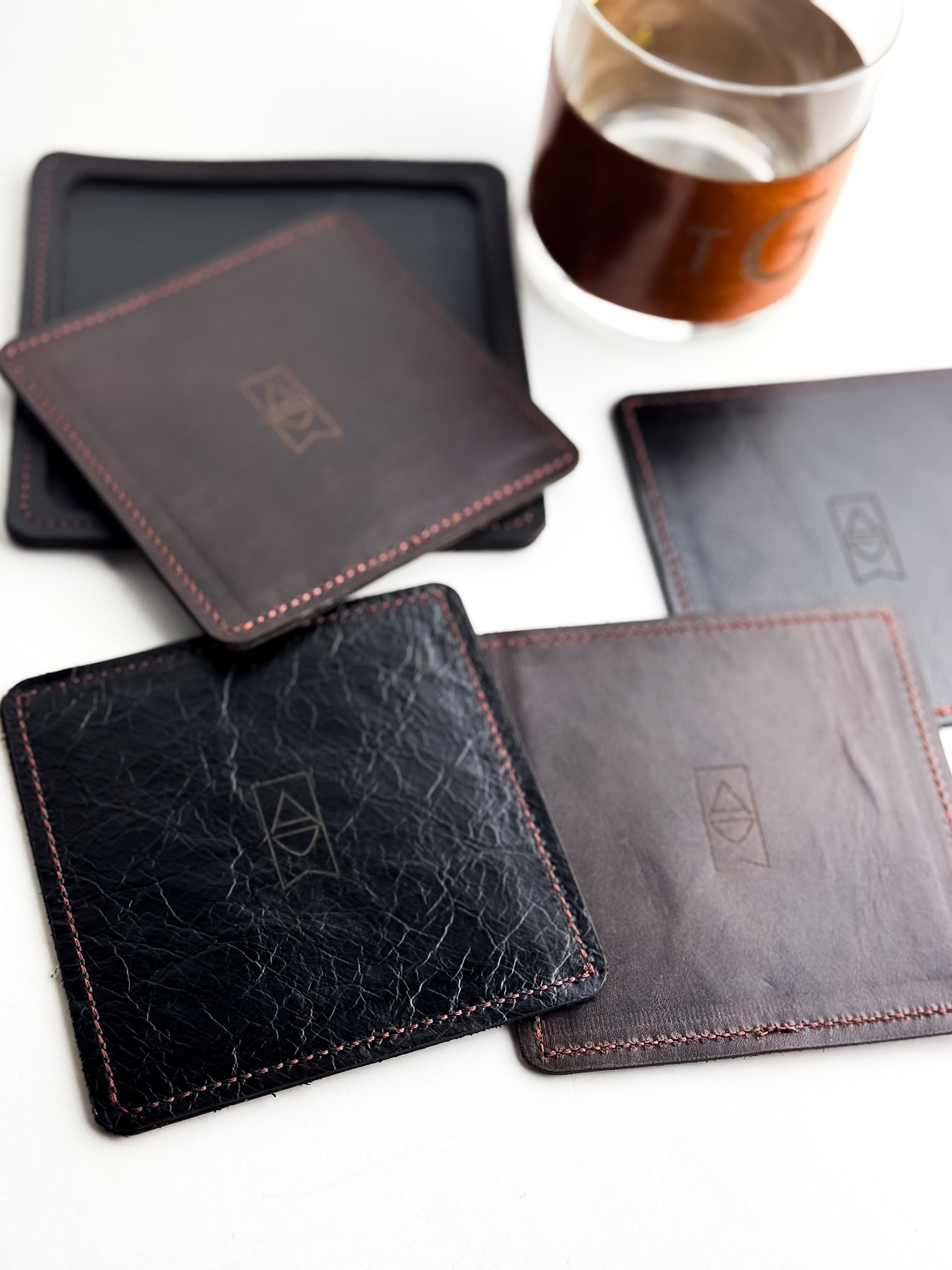 Home Collection | Leather Coasters| Various
