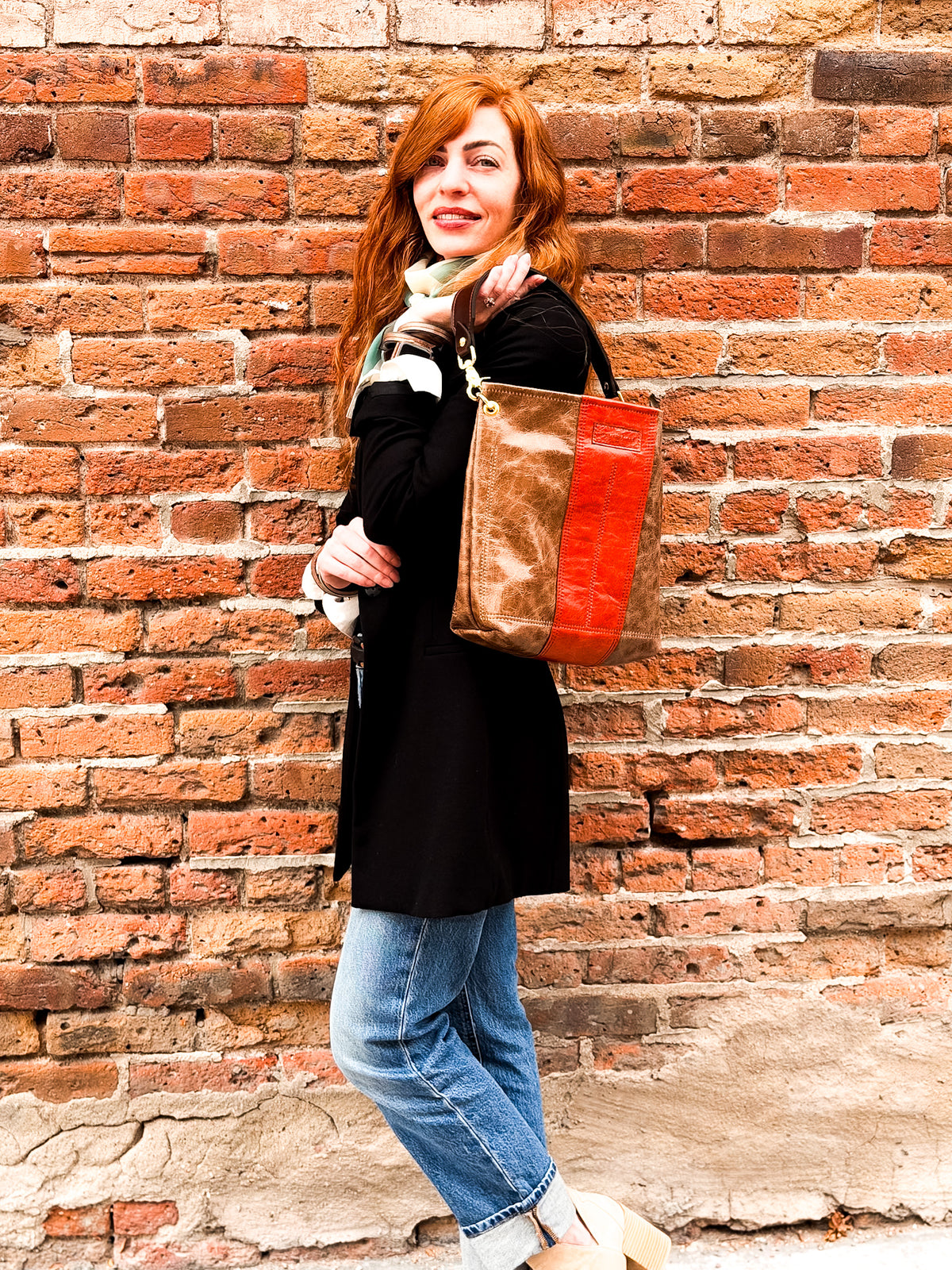 Turning Season Collection | Tivoli Shoulder Tote | Clay + Terracotta