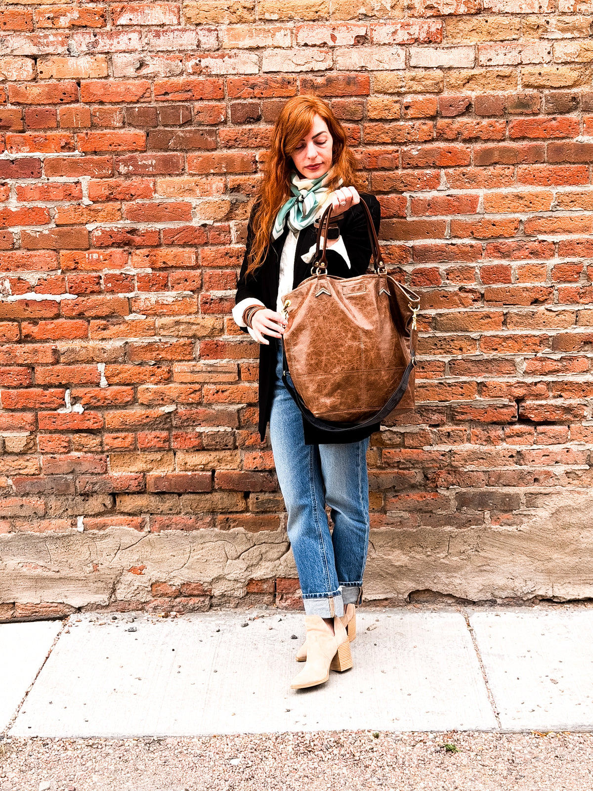 Turning Season Collection | Lexington Shoulder Tote | Clay