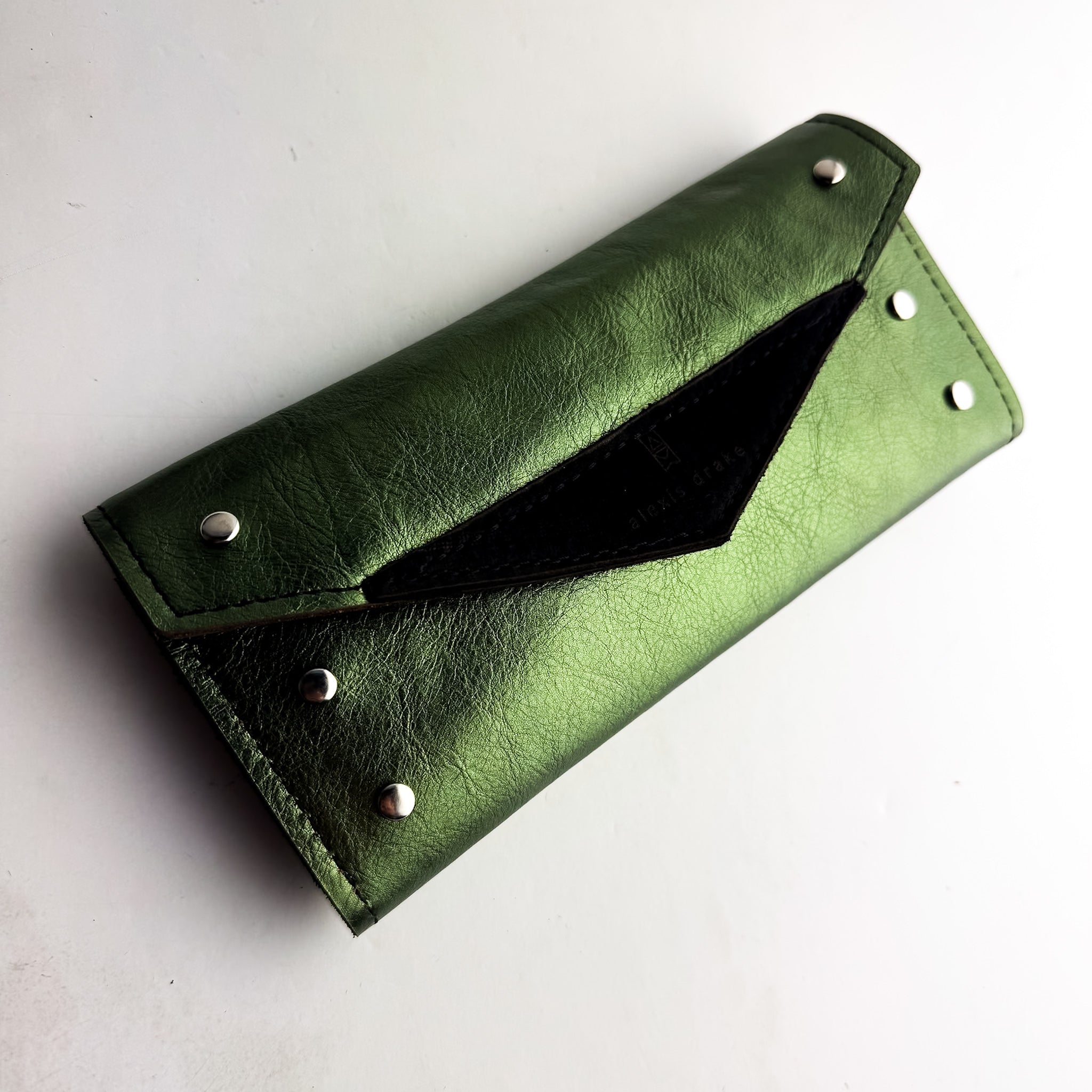 Midnight in Paris Collection | Genevieve Wallet | Emerald