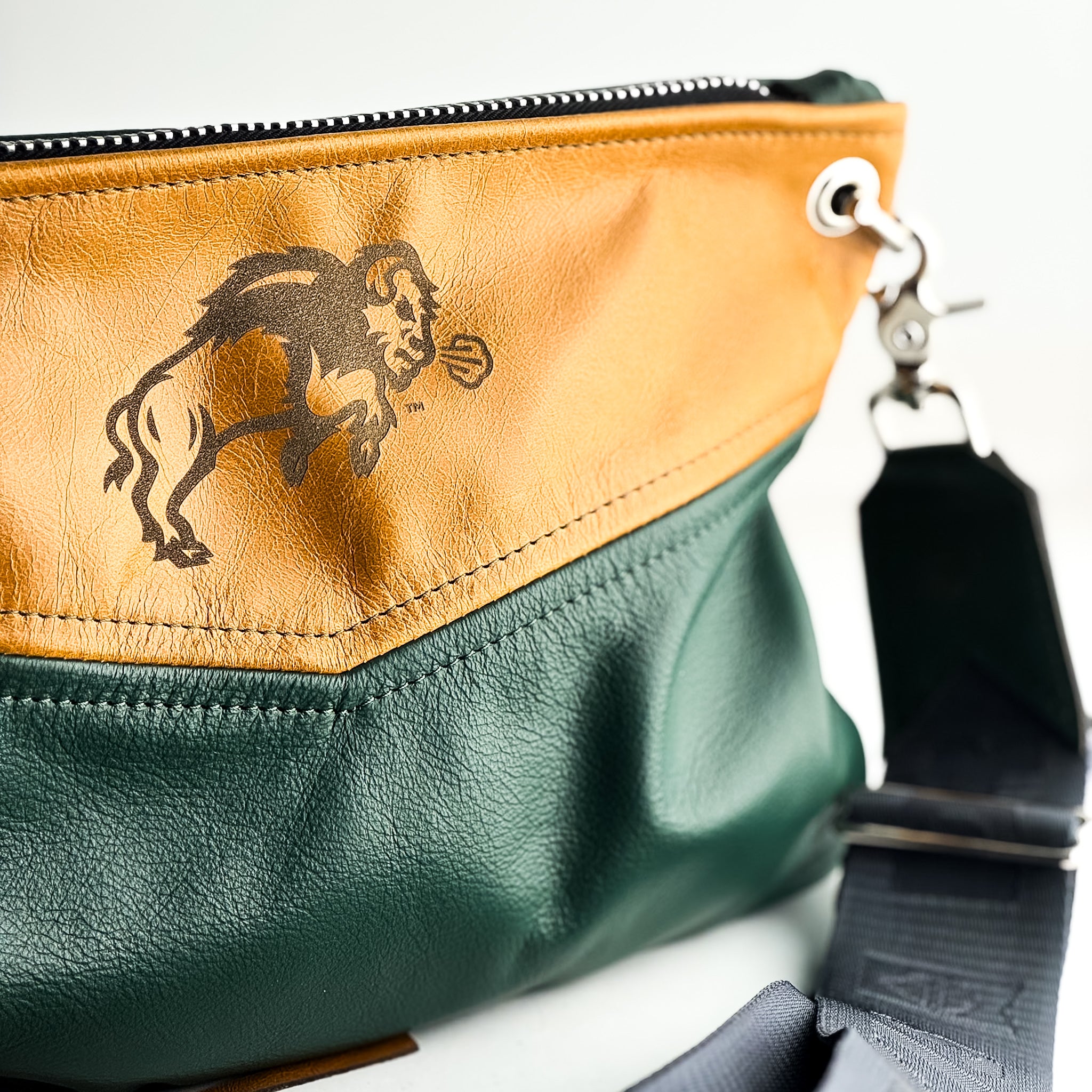 North Dakota State University | Jackie Crossbody | Butter + Dark Green