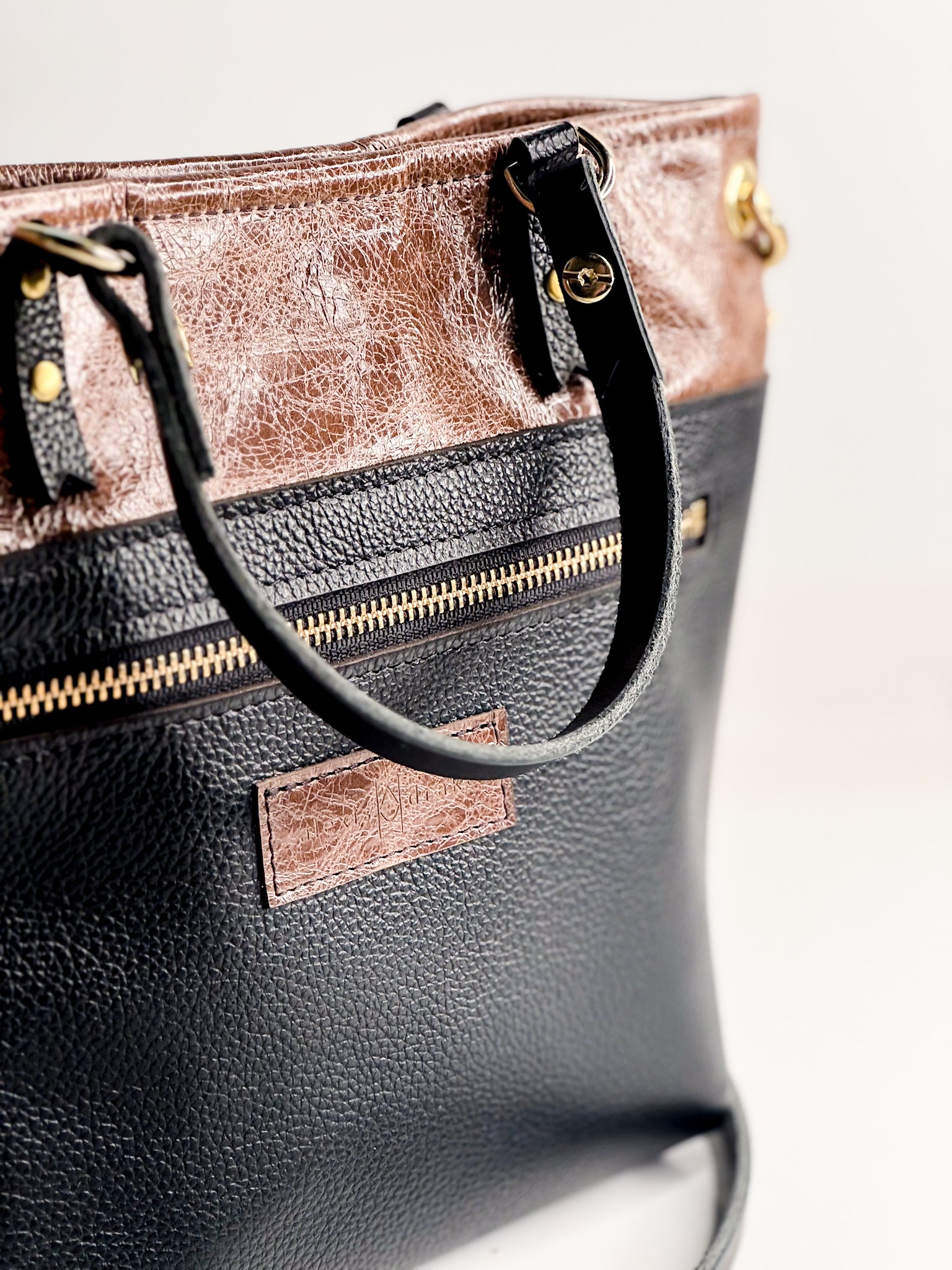 Blank Canvas Collection | Amika Satchel + Crossbody | Clay + Pebble Ink