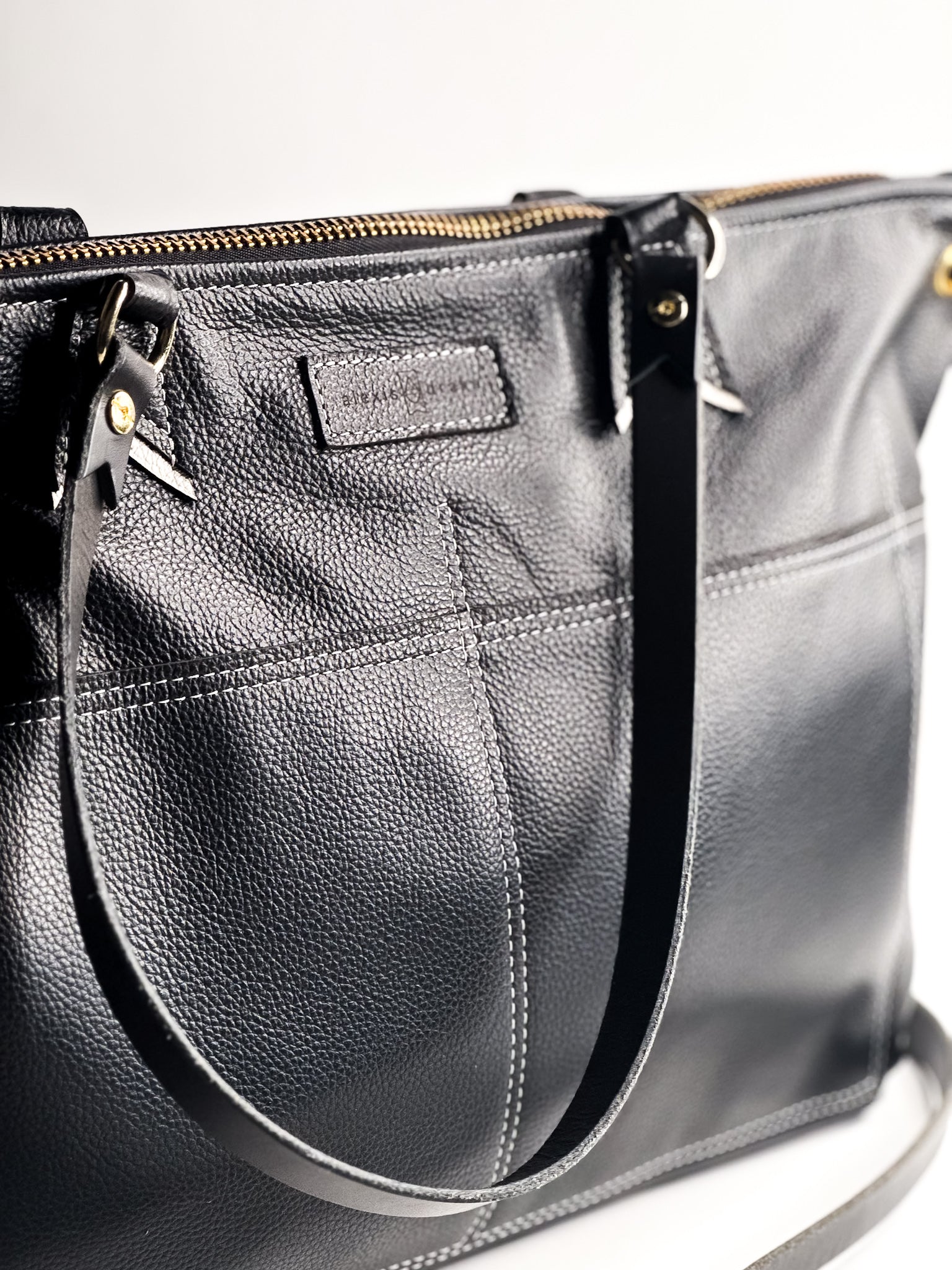 Blank Canvas Collection | Lexie Brief Shoulder Tote + Crossbody | Pebble Ink