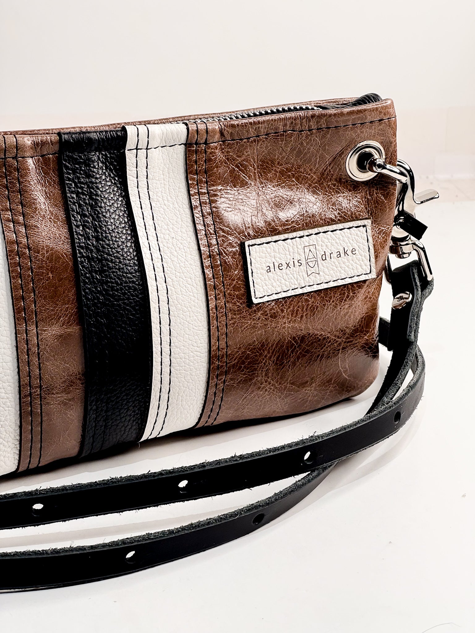 Blank Canvas Collection | Belt Bag Clutch + Crossbody | Pebble Ink + Gallery White