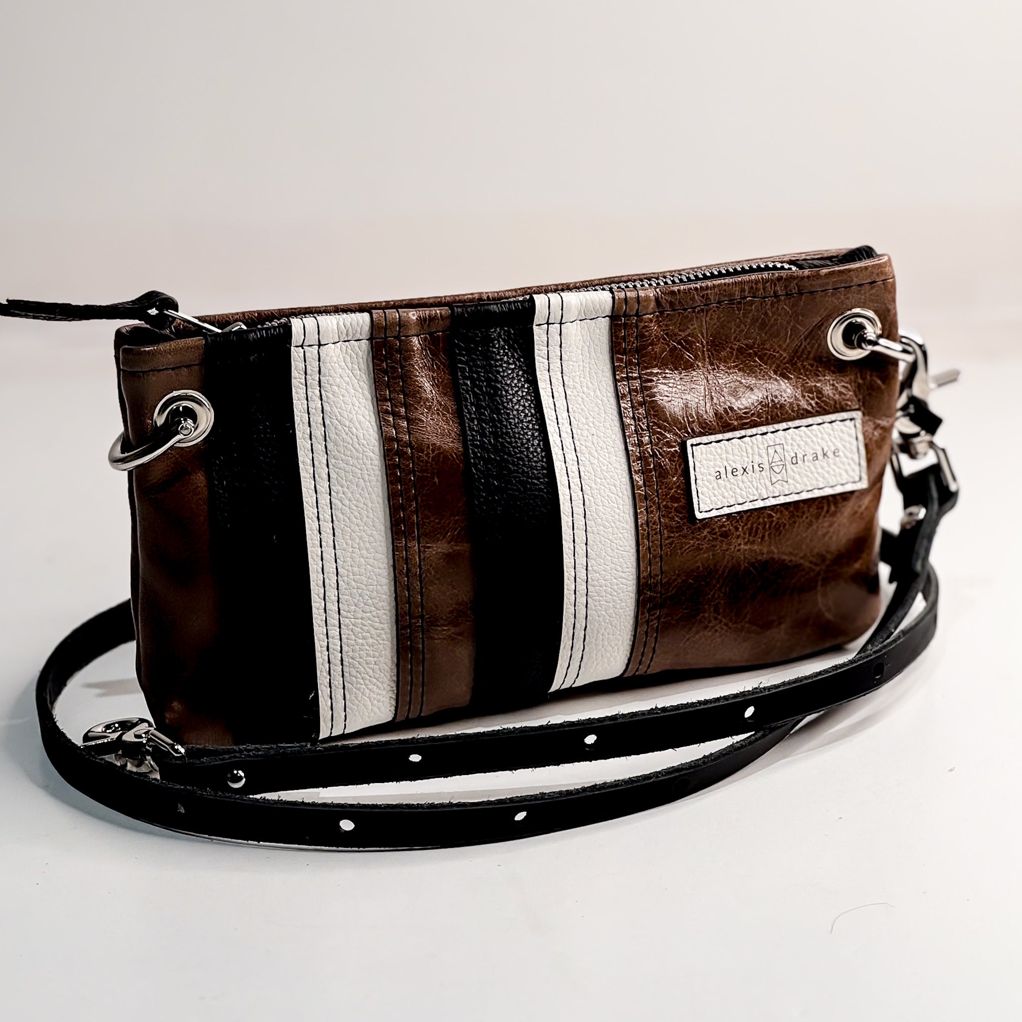 Blank Canvas Collection | Belt Bag Clutch + Crossbody | Pebble Ink + Gallery White