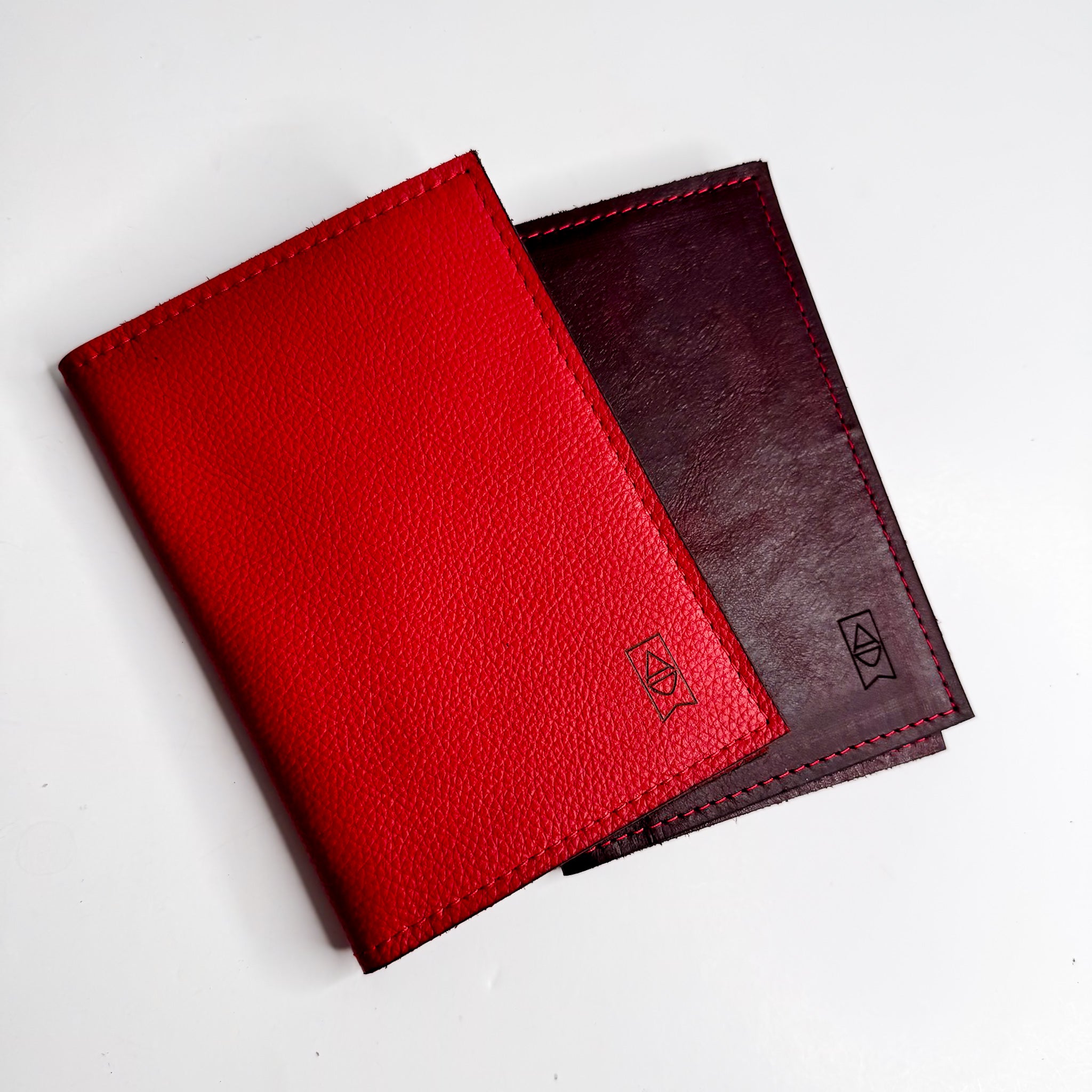 Heart + Hide Collection | Passport Capsule Wallet | Crimson