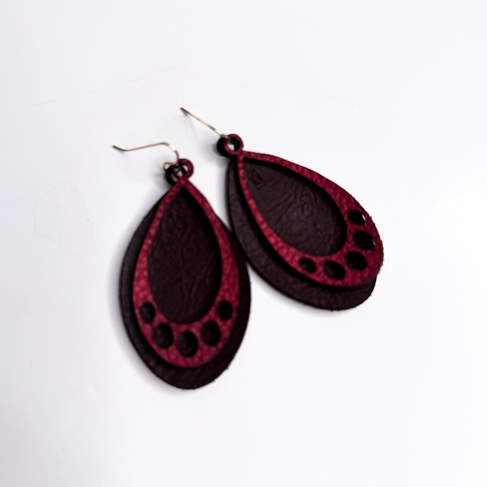 Heart + Hide Collection | Jewelry | Oval Leather Earrings | Various