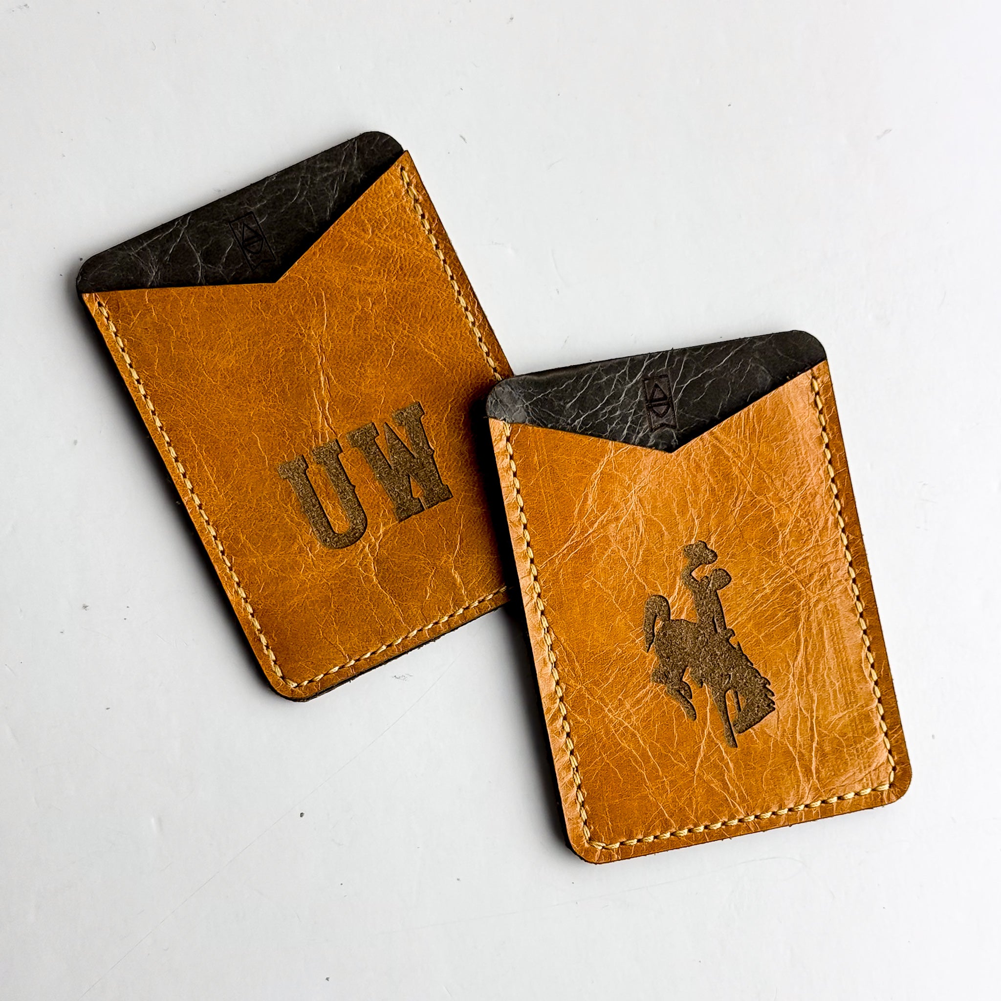 Steamboat Collection | Cellphone Card Holders | Gray + Butter