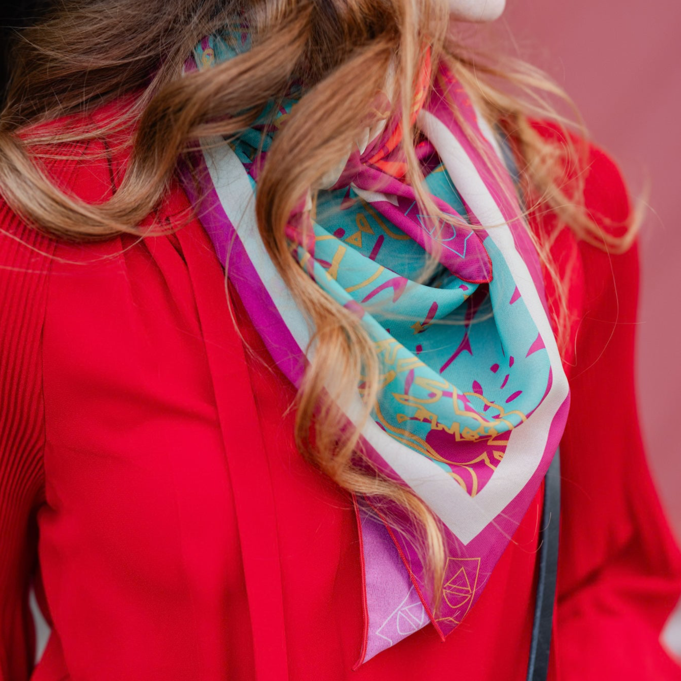 Scarf | Pink Paisley Scarf