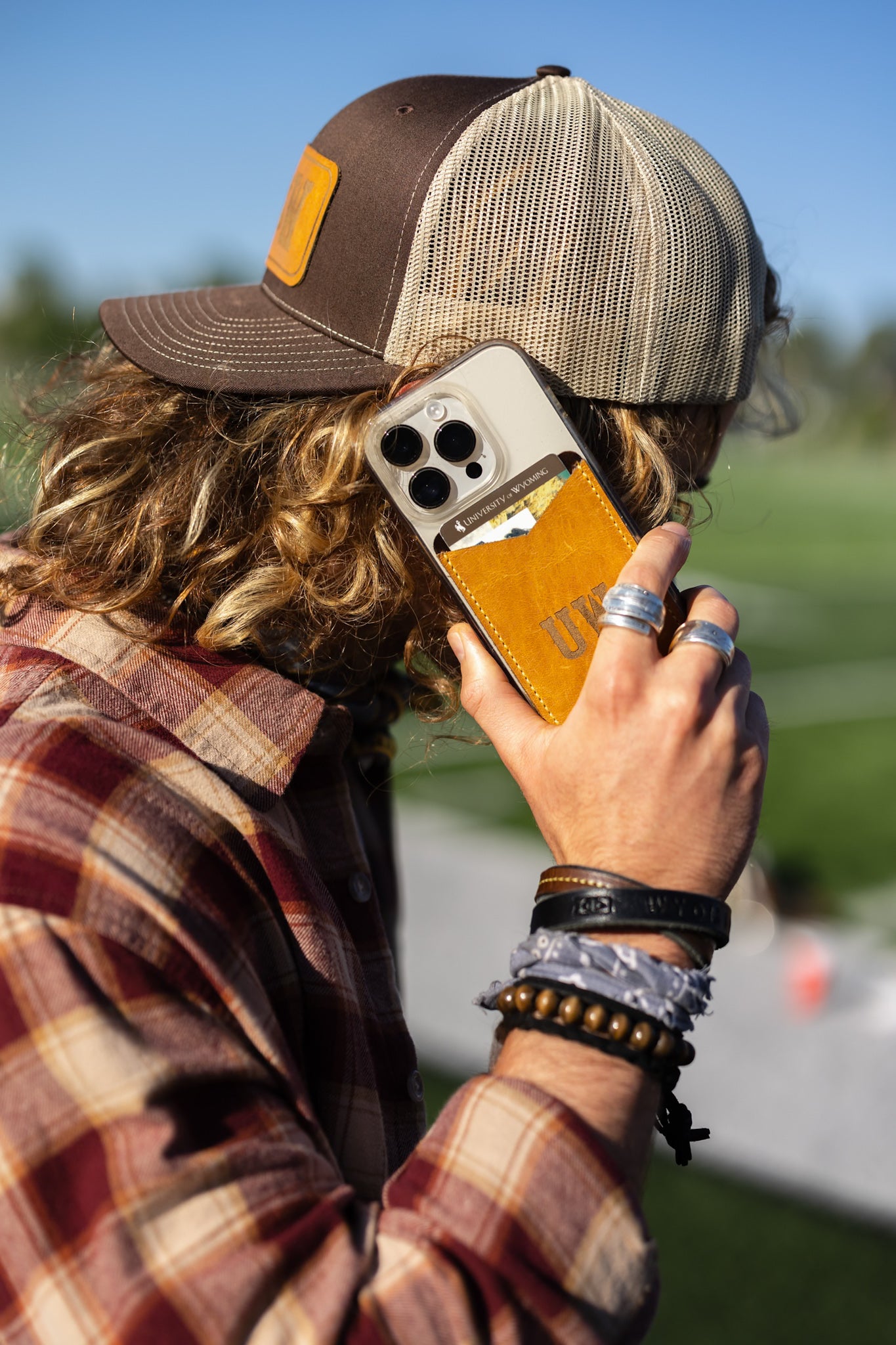Steamboat Collection | Cellphone Card Holders | Butter + Gray