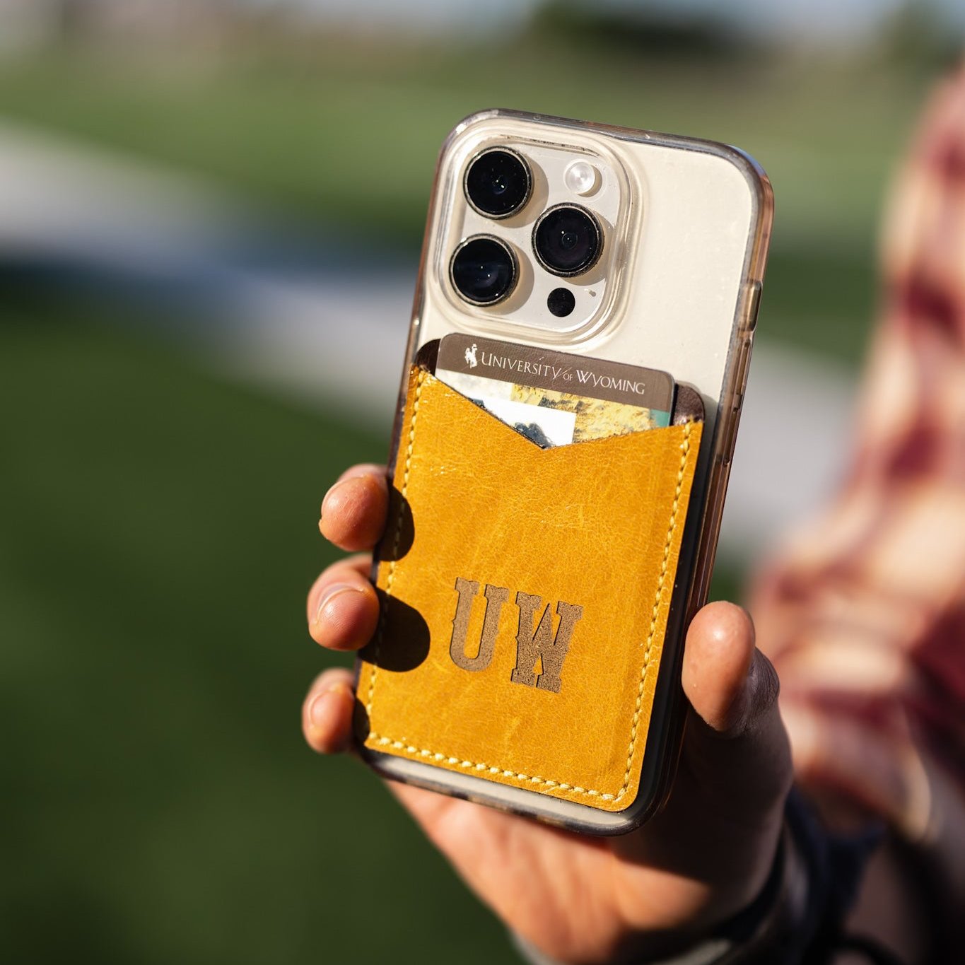 Steamboat Collection | Cellphone Card Holders | Butter + Gray