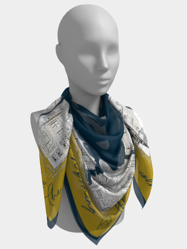 Scarf | Historic Cheyenne Downtown | Blue