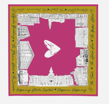 Scarf | Historic Cheyenne Downtown | Pink