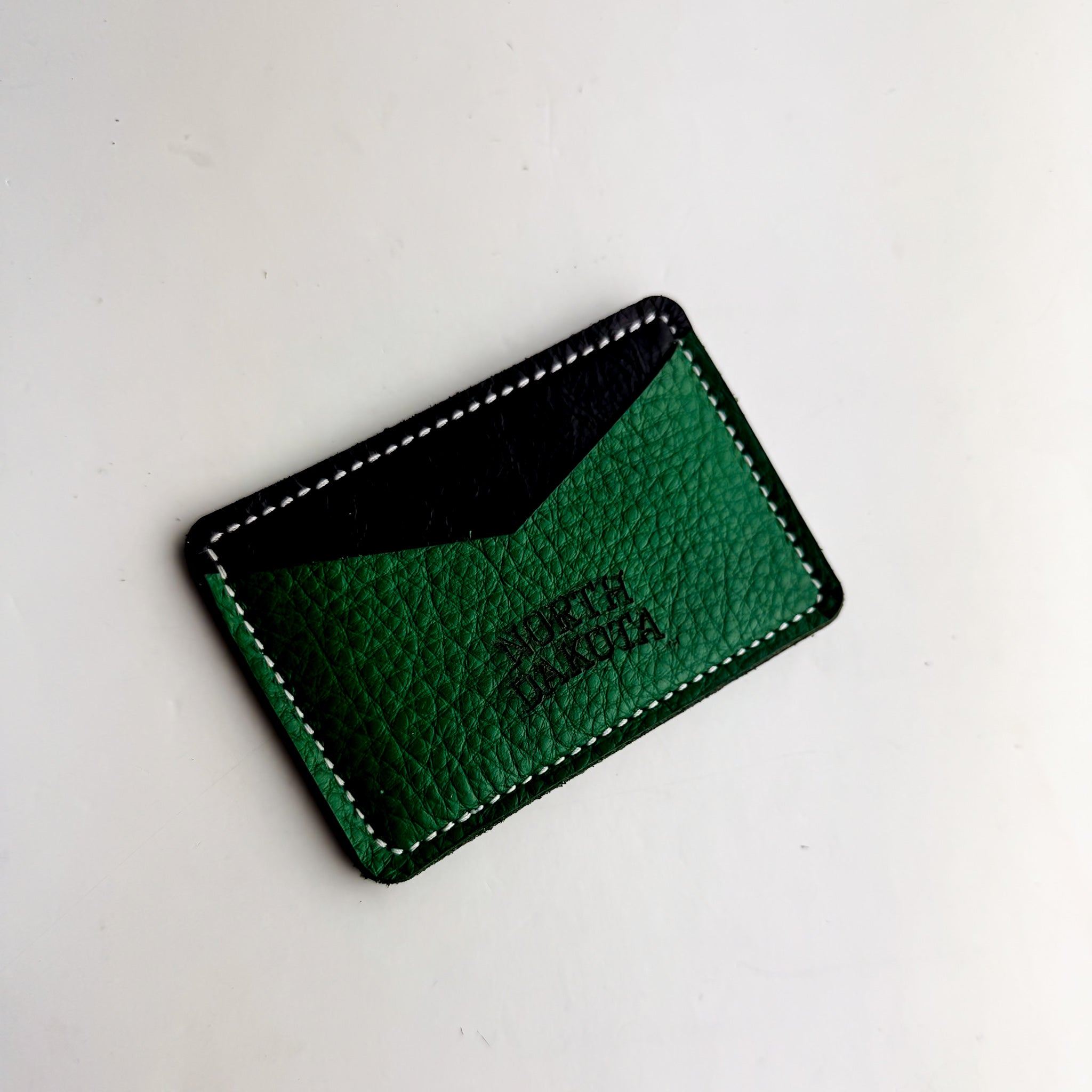 University of North Dakota| Card Holder | Black + Kelly Green