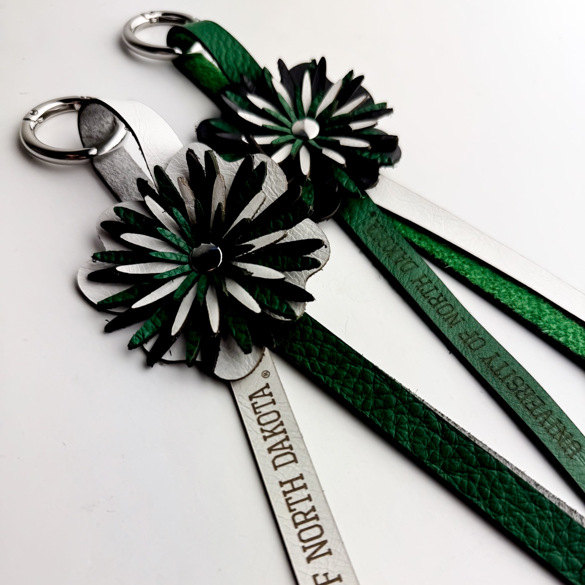 University of North Dakota | Keychain | Flower Floof Bag Charm