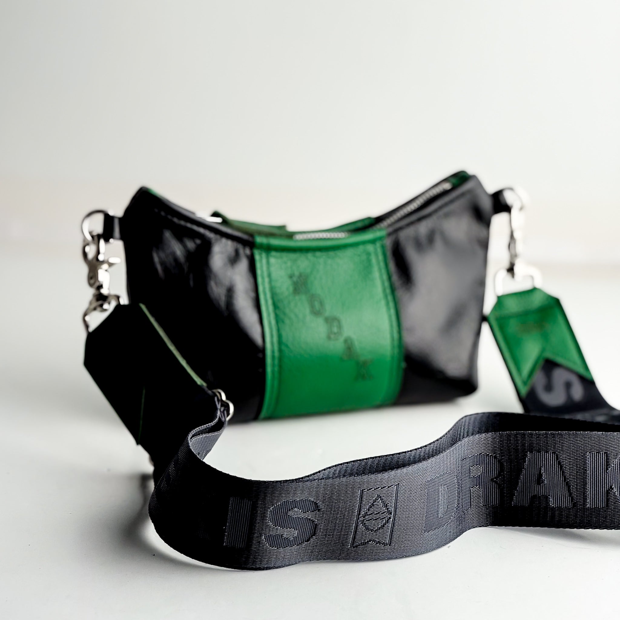 University of North Dakota | Penelope Crossbody | Black + Kelly Green