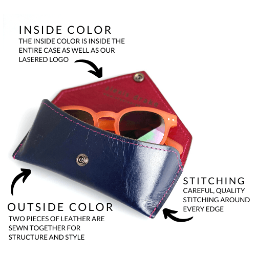 CUSTOM | Leather Sunglasses Case - Alexis Drake