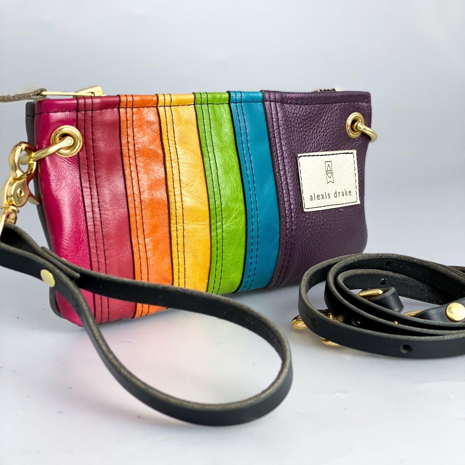 Custom | Rainbow Belt Bag + Crossbody Clutch - Alexis Drake