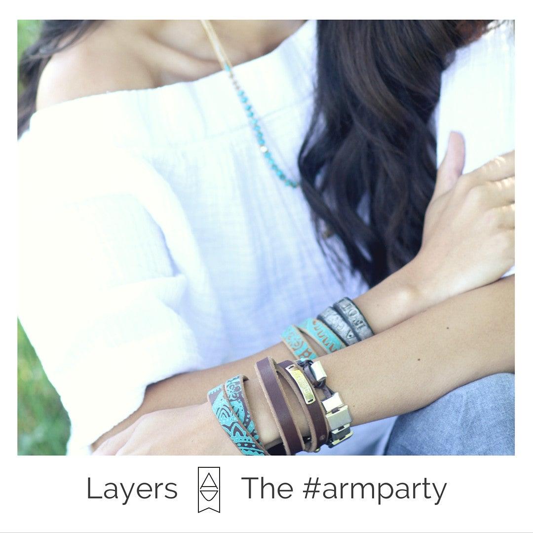 The Chicklet Bracelet |  The #armparty - Alexis Drake